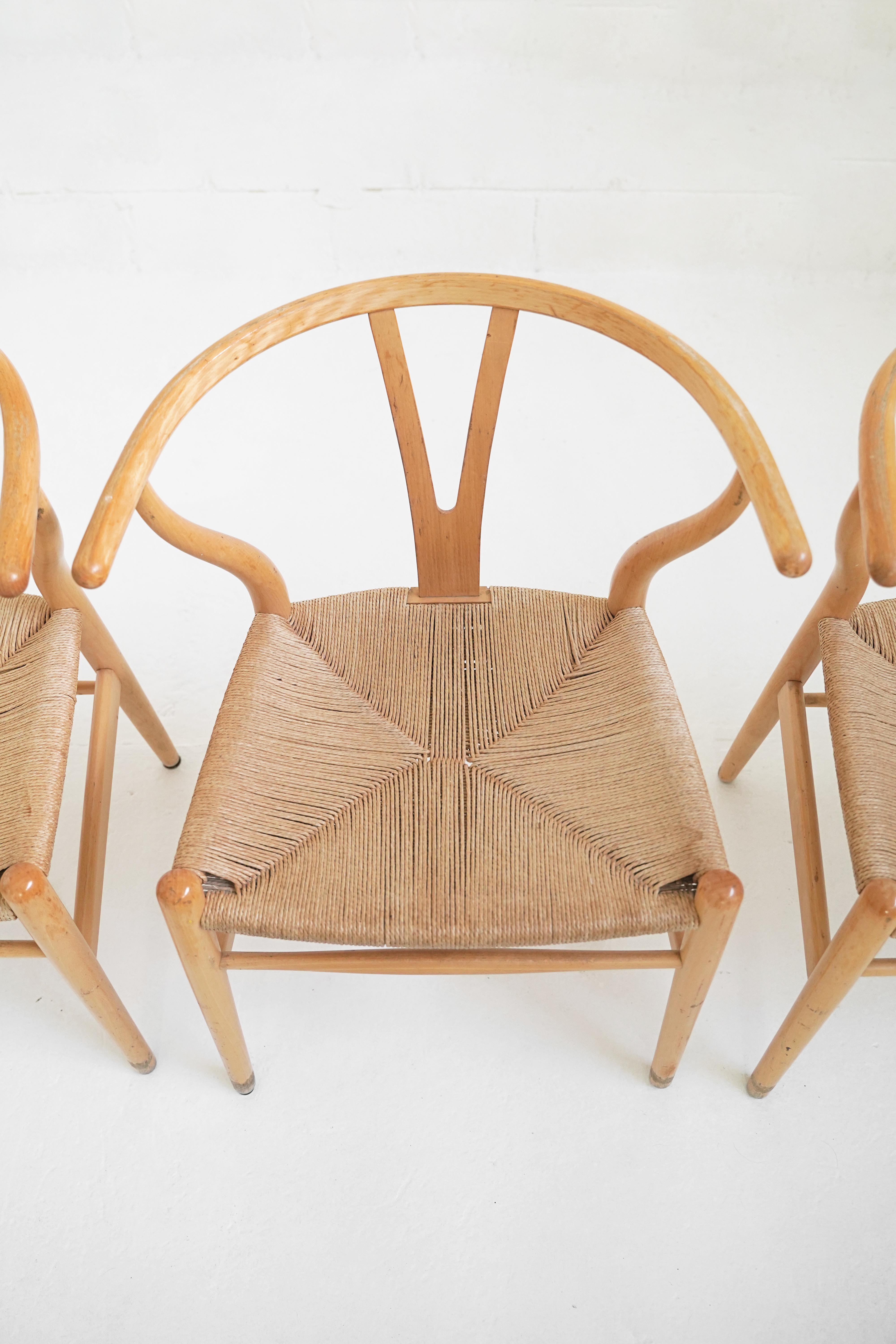 Set of 4 CH24 Wishbone Dining Chairs by Hans Wegner for Carl Hansen & Søn 7