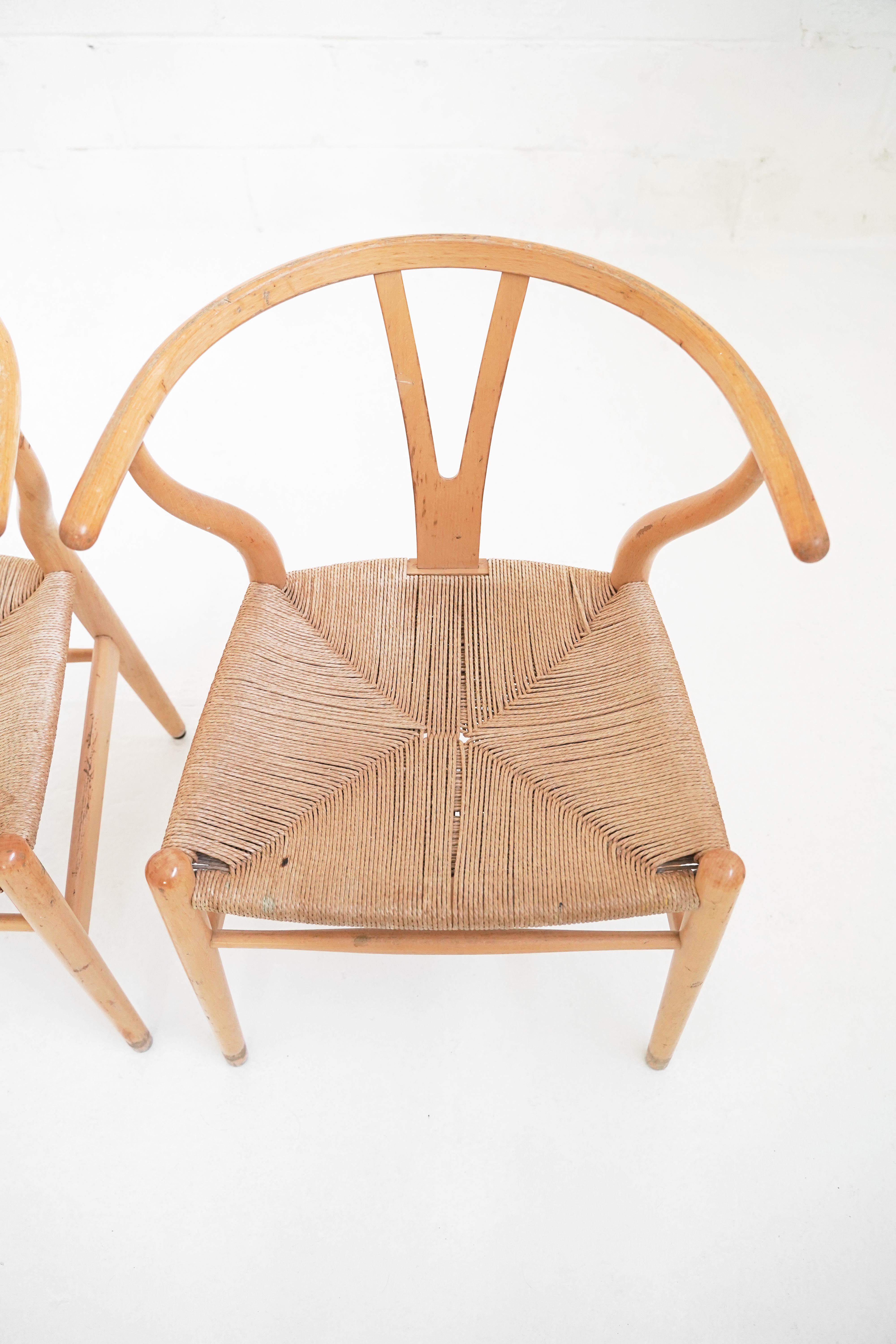 Set of 4 CH24 Wishbone Dining Chairs by Hans Wegner for Carl Hansen & Søn 8