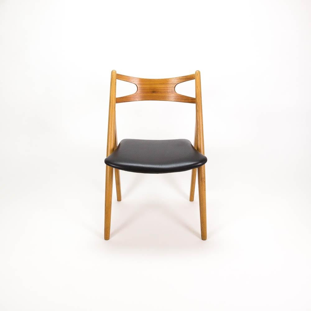 Set of 4 CH29 Sawbuck Dining Chairs by Hans Wegner for Carl Hansen & Søn (Dänisch) im Angebot