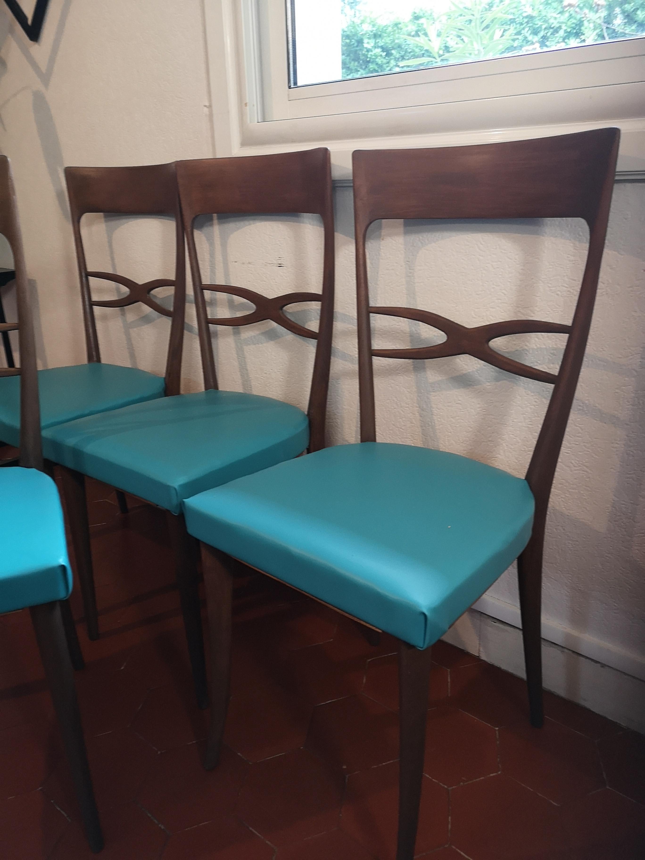 XX secolo set di 4 sedie di Melchior BEGA circa 1950 in vendita