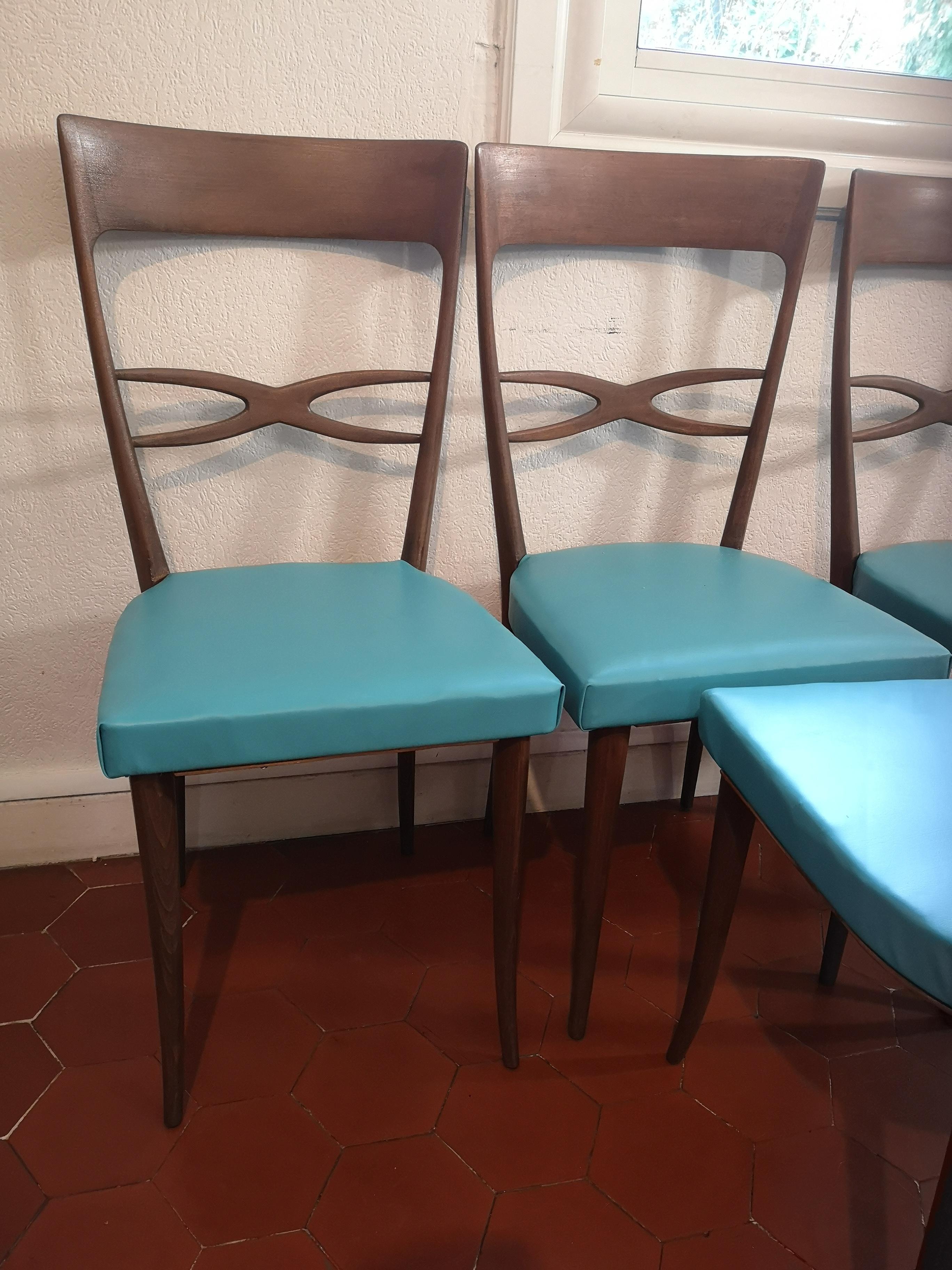set di 4 sedie di Melchior BEGA circa 1950 in vendita 1