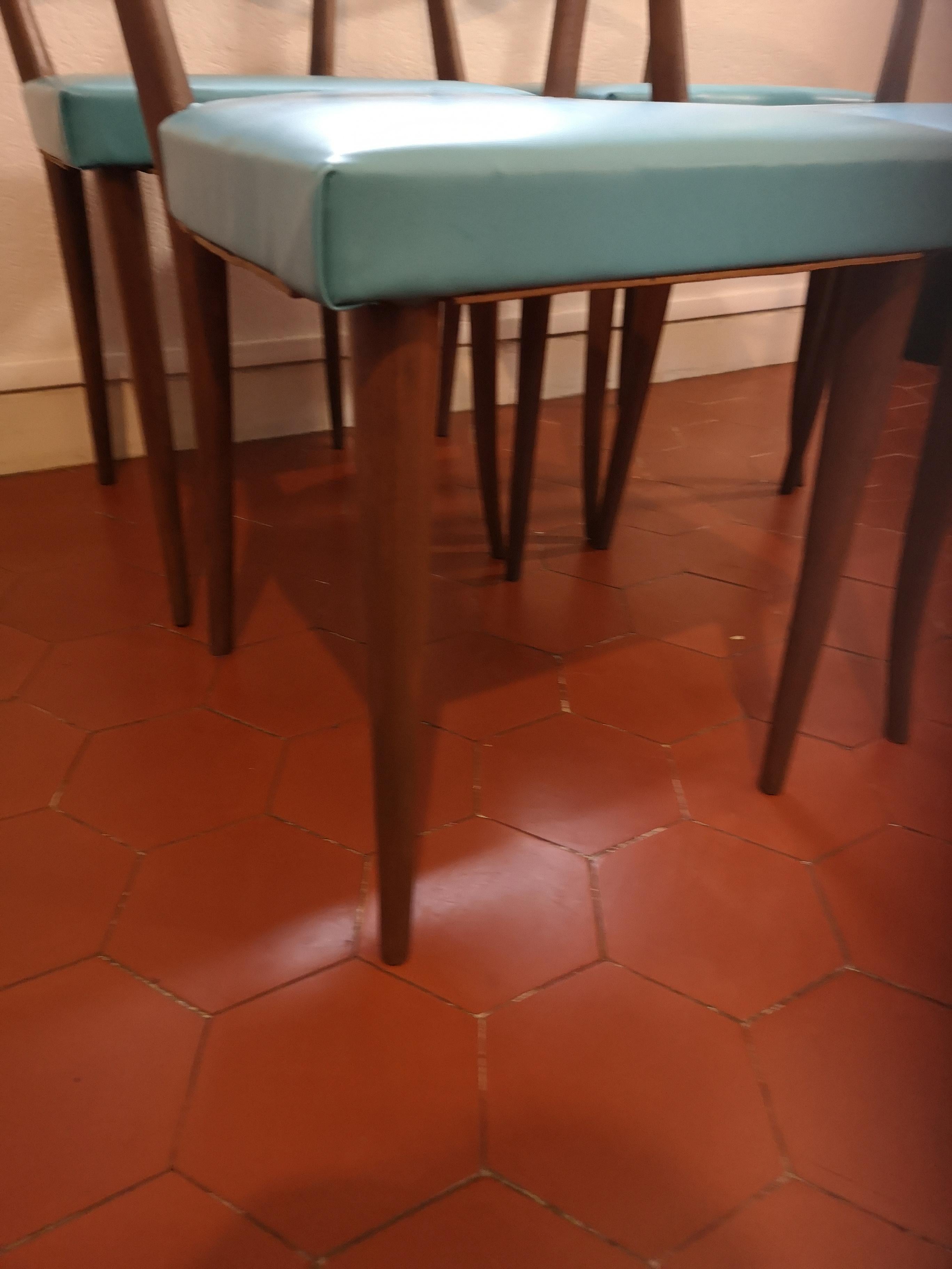 set di 4 sedie di Melchior BEGA circa 1950 in vendita 2