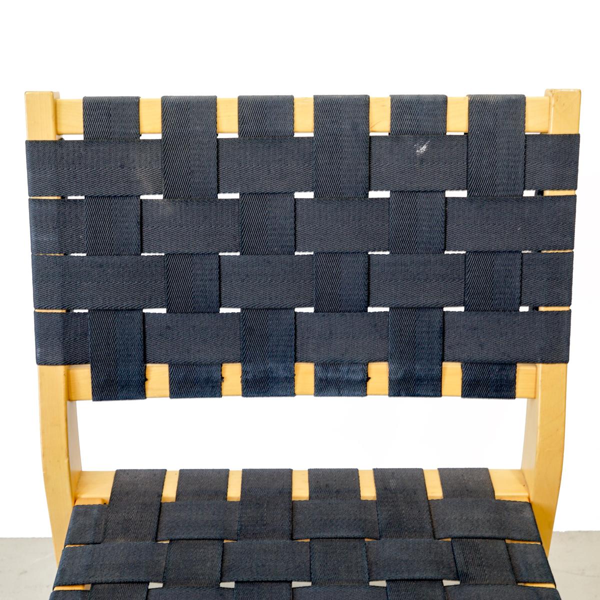 Lacquered Set of 4 Chair, Model 611, Alvar Aalto for Artek
