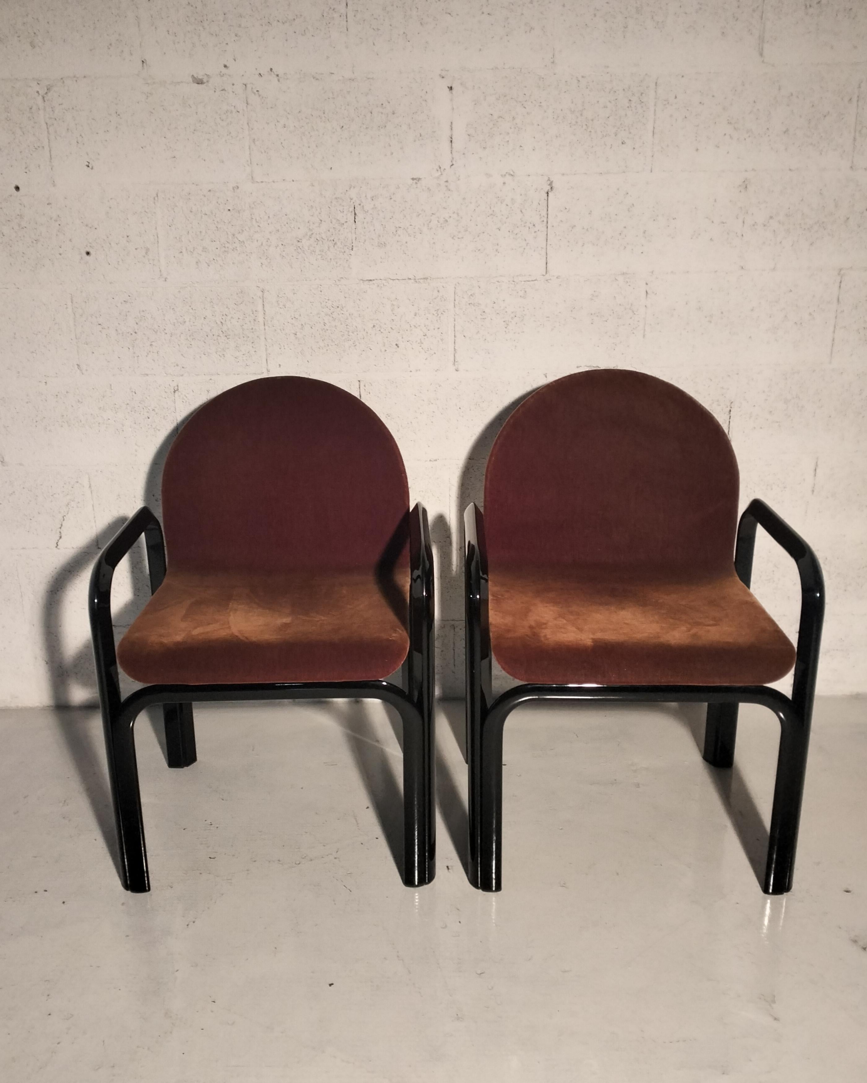 Set of 4 chairs and 1 square table Orsay mod. by Gae Aulenti for Knoll 80s For Sale 3