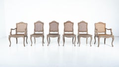 Set of 4 Chairs and 2 Armchairs, Louis XV Style, Belgium