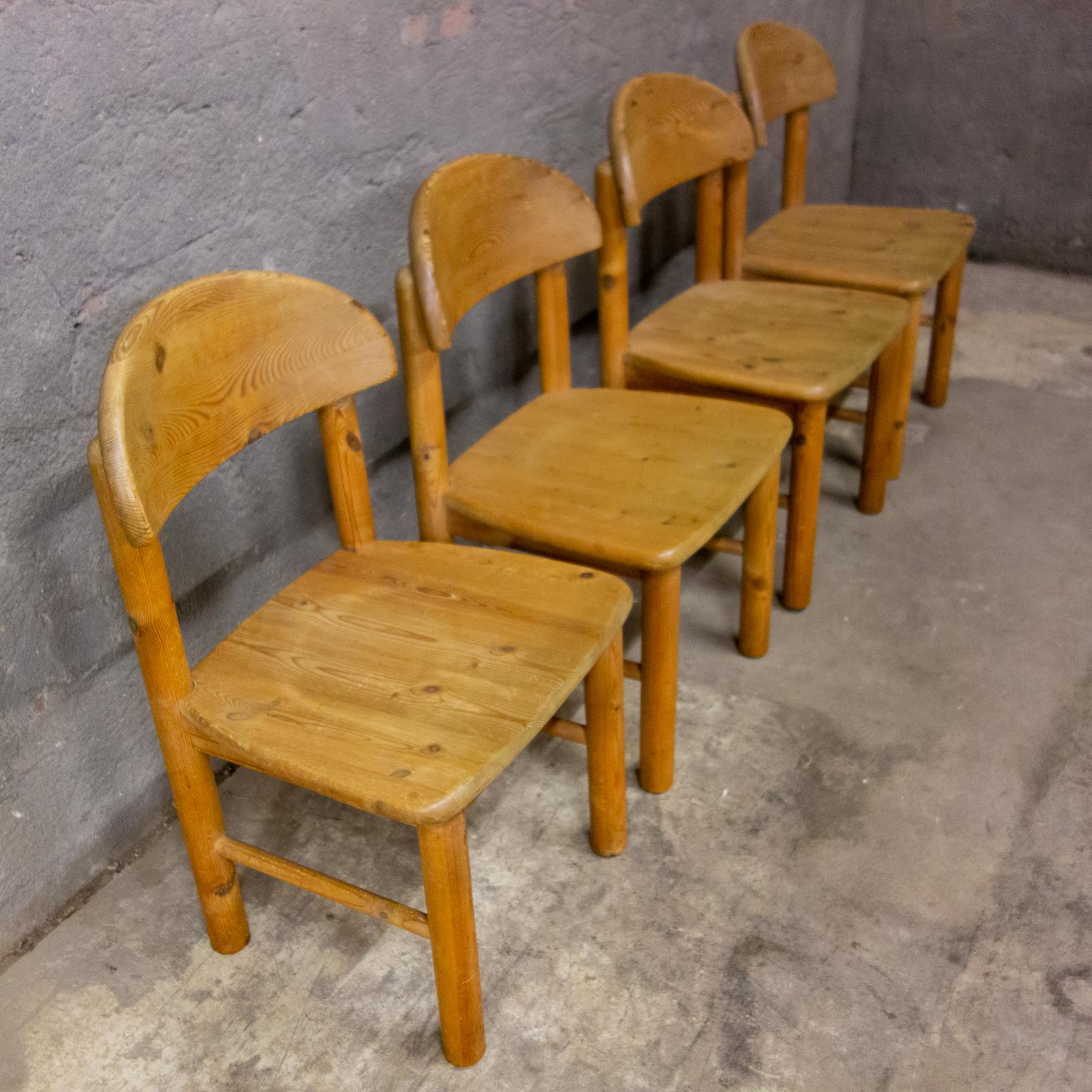 Set of 4 Chairs and Table by Rainer Daumiller for Hirtshal Sawmill, Denmark 1970 9