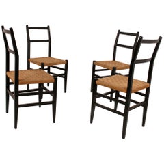 Set of 4 Chairs, Attributed to Gio Ponti, 1950s
