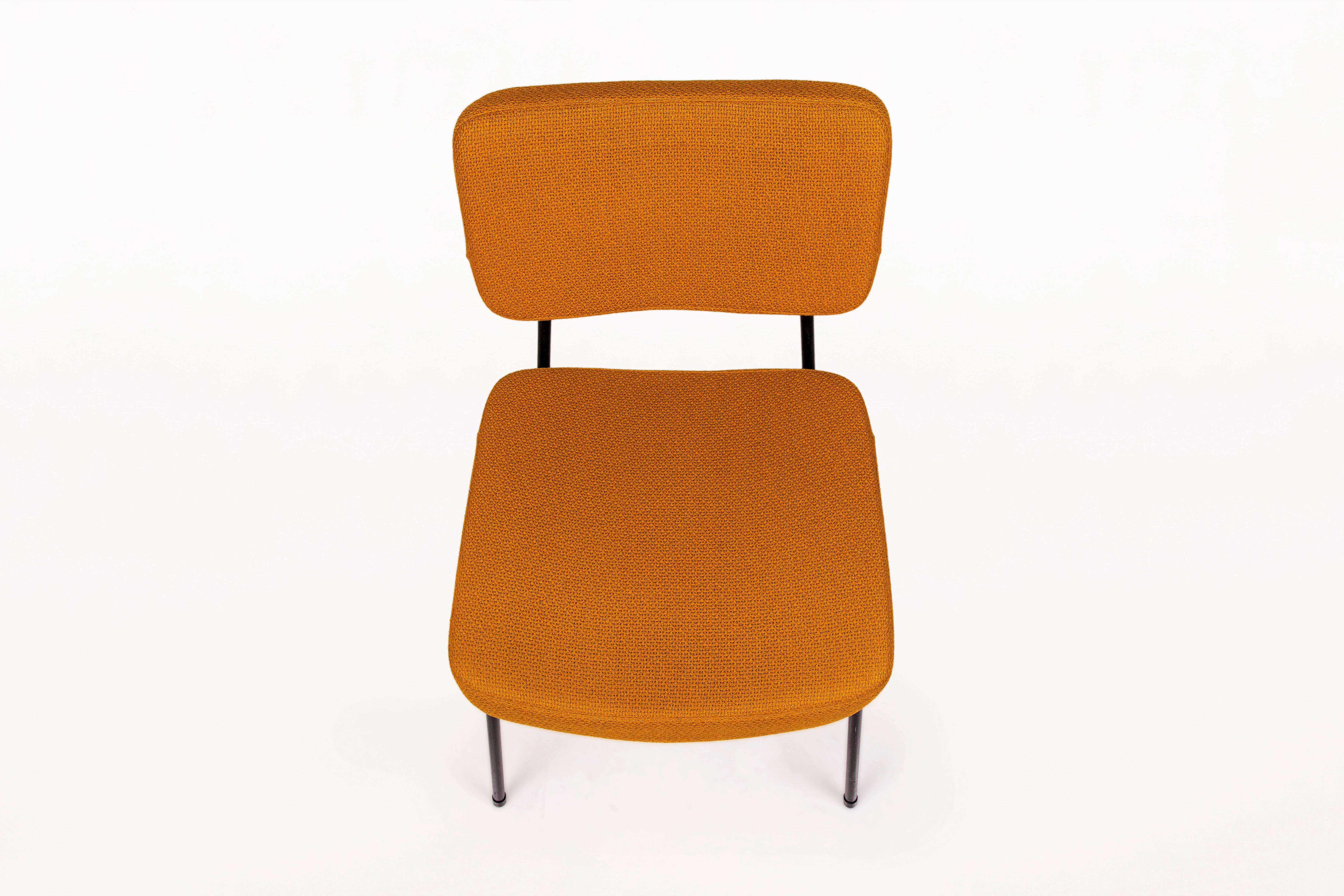 Mid-Century Modern Set of 4 Chairs by André Simard for Airborne, circa 1955, France For Sale