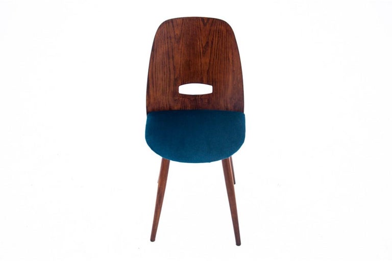 Set of 4 Chairs by Frantisek Jirak, Tatra Nabytok, Czechoslovakia, 1960s In Good Condition For Sale In Chorzów, PL