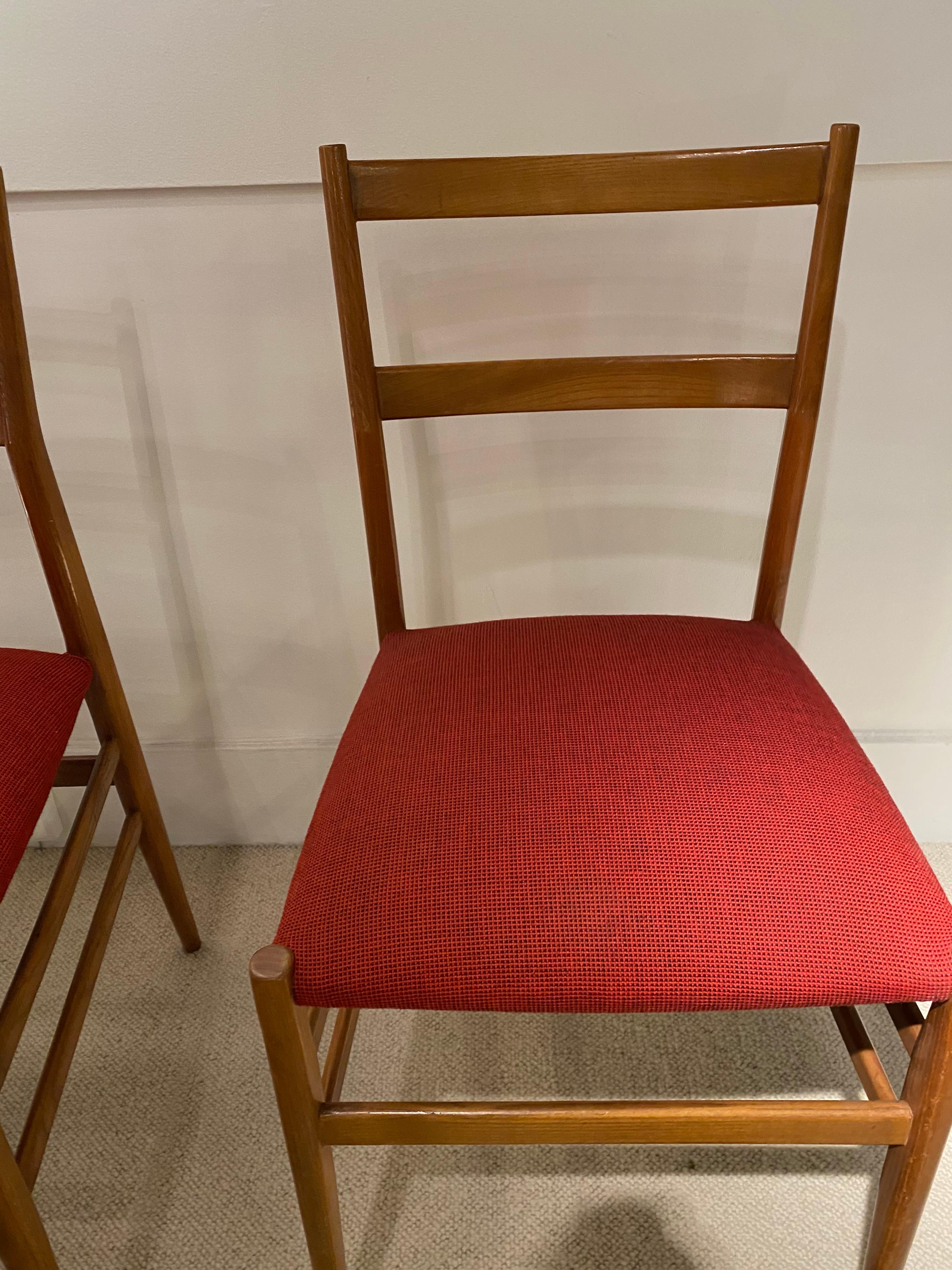 Set of 4 Chairs by Gio Ponti, circa 1950 4