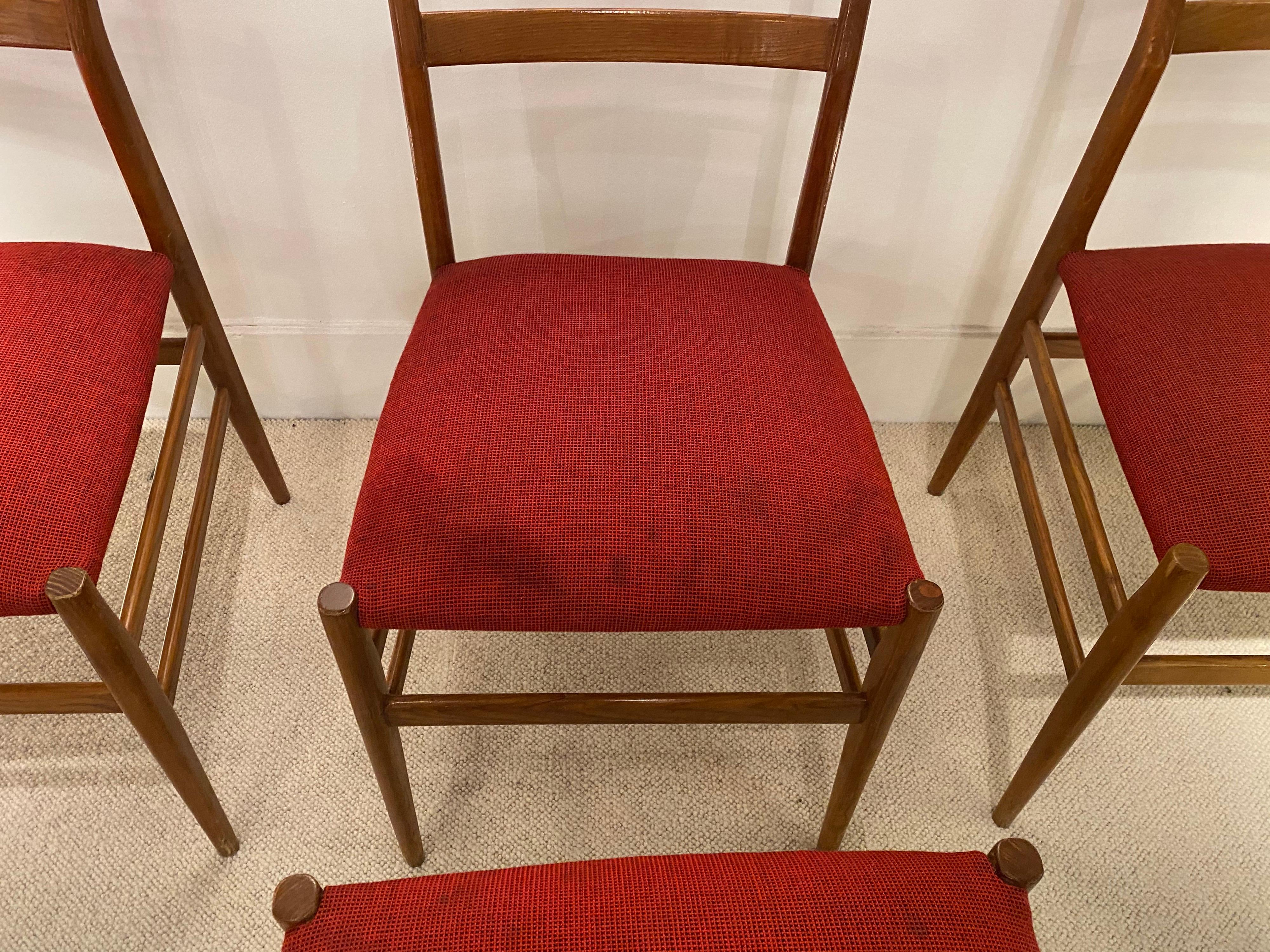 Set of 4 Chairs by Gio Ponti, circa 1950 2