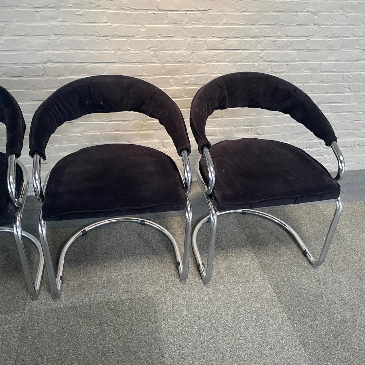Set of 4 chairs by Giotto Stoppino for Kartell. In Good Condition For Sale In Zandhoven, BE