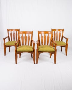 Set of 4 chairs by Guillerme et Chambon for Votre Maison, France, 1950s