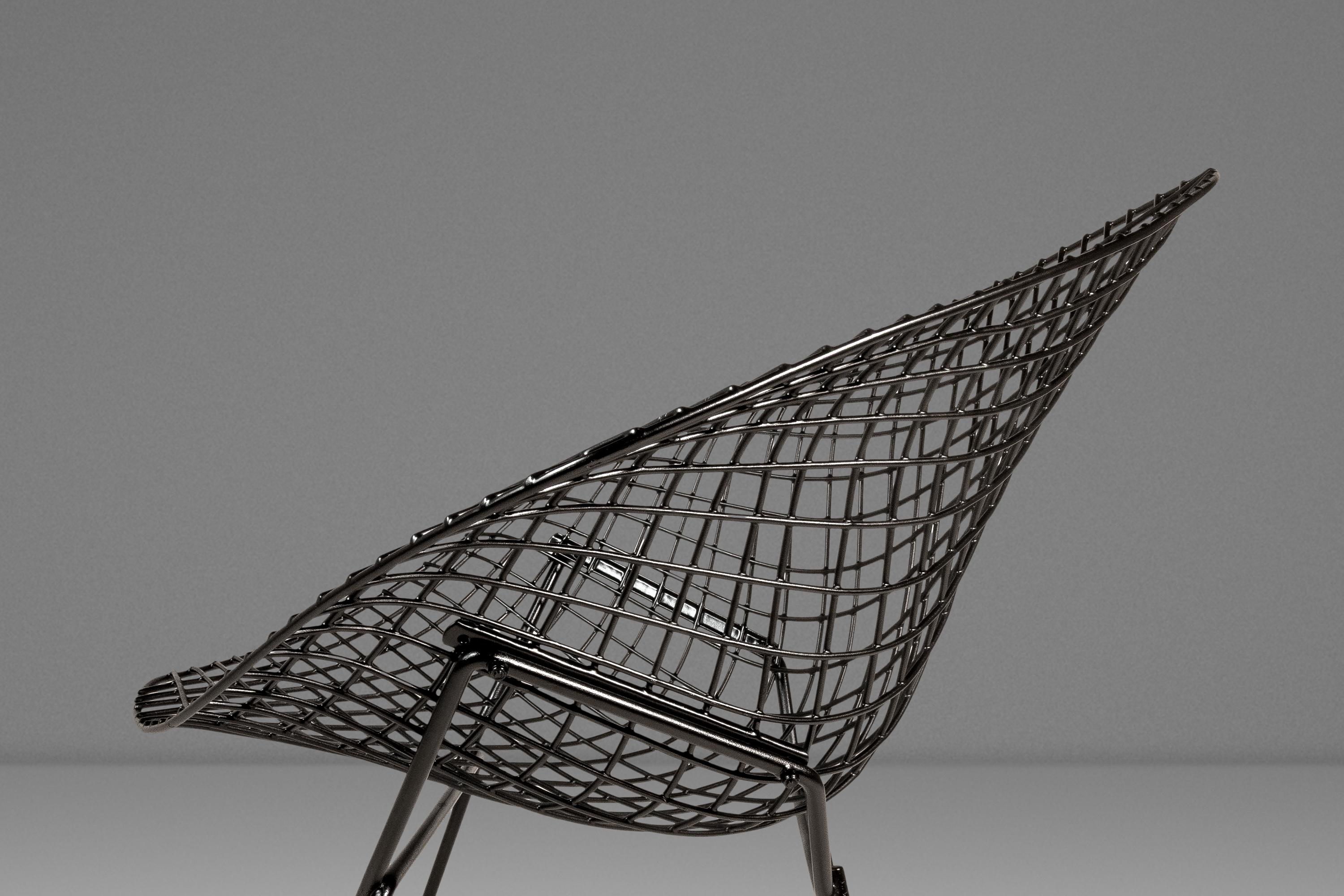 Satz von 4 Stühlen von Harry Bertoia für Knoll Bereit für Polsterung, USA,  c. 1960s im Angebot 4
