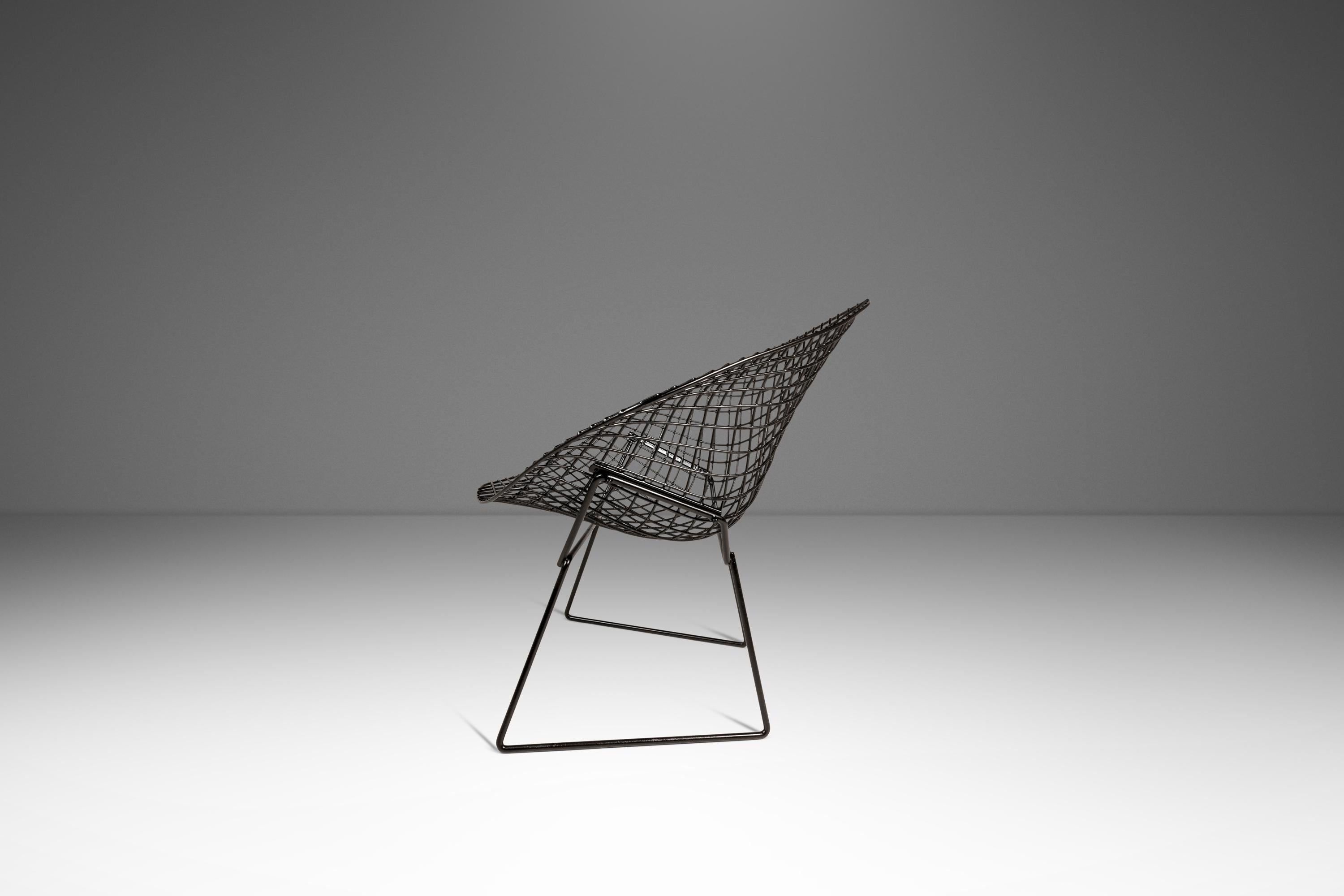Satz von 4 Stühlen von Harry Bertoia für Knoll Bereit für Polsterung, USA,  c. 1960s (Mitte des 20. Jahrhunderts) im Angebot