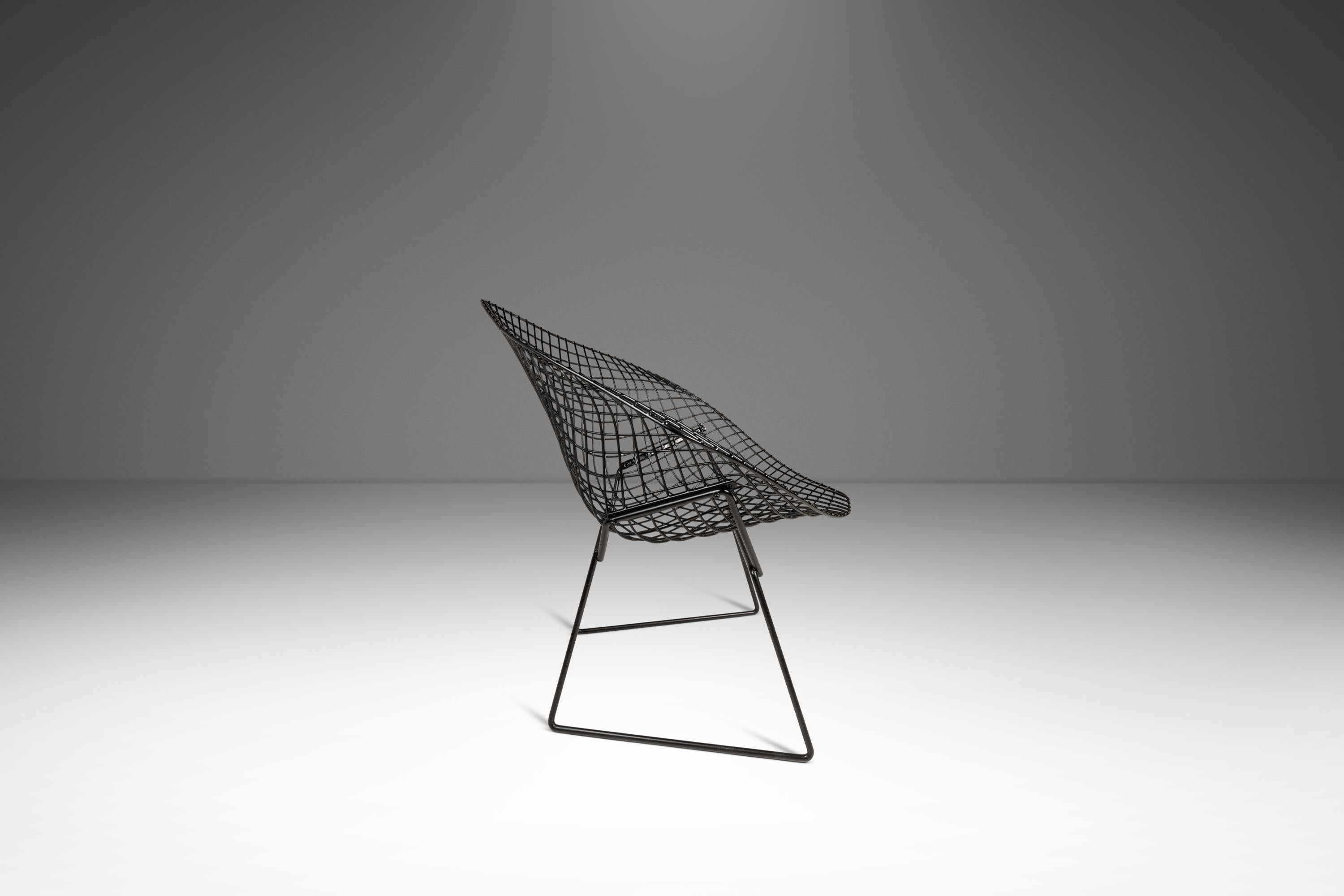 Satz von 4 Stühlen von Harry Bertoia für Knoll Bereit für Polsterung, USA,  c. 1960s im Angebot 1