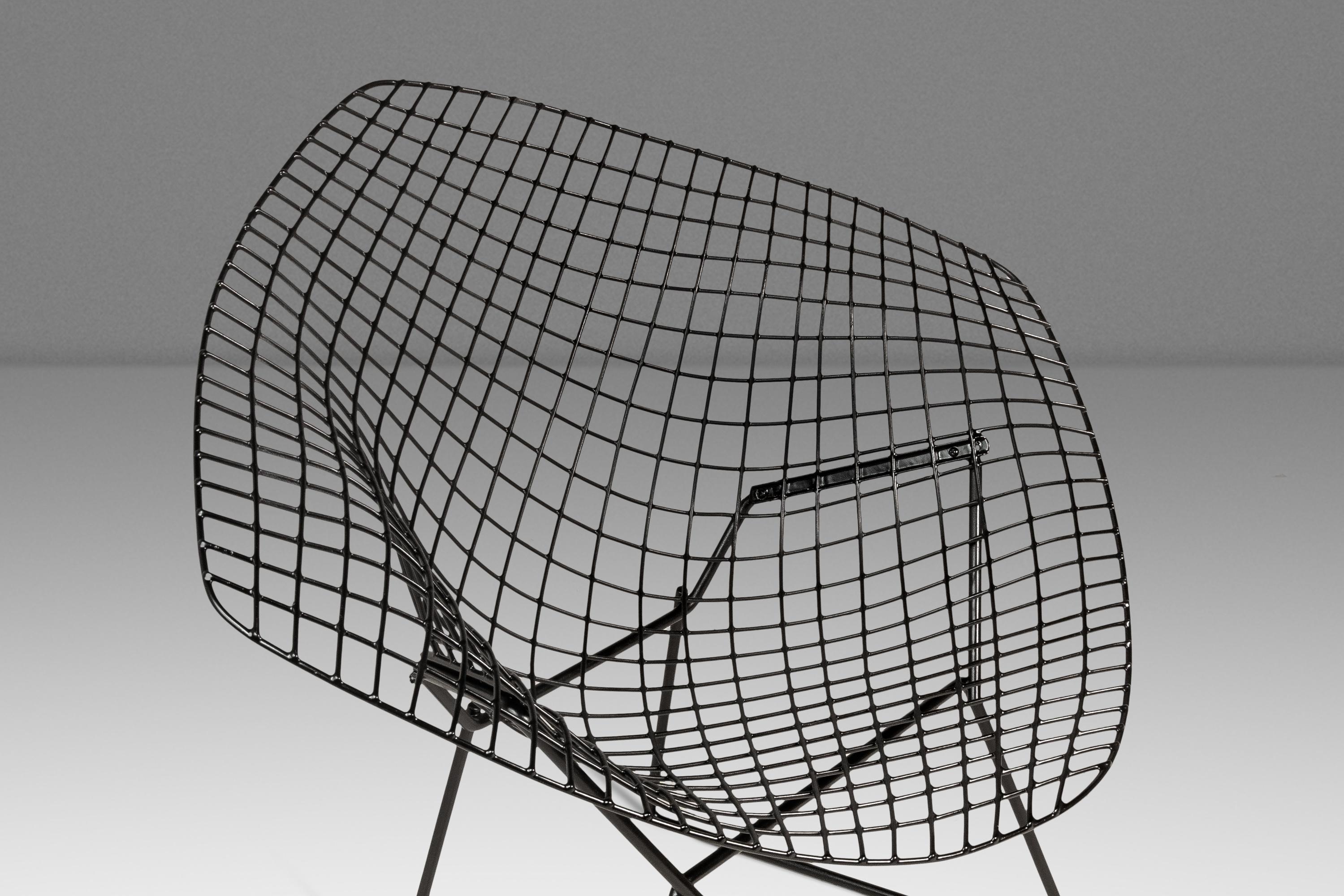 Satz von 4 Stühlen von Harry Bertoia für Knoll Bereit für Polsterung, USA,  c. 1960s im Angebot 2