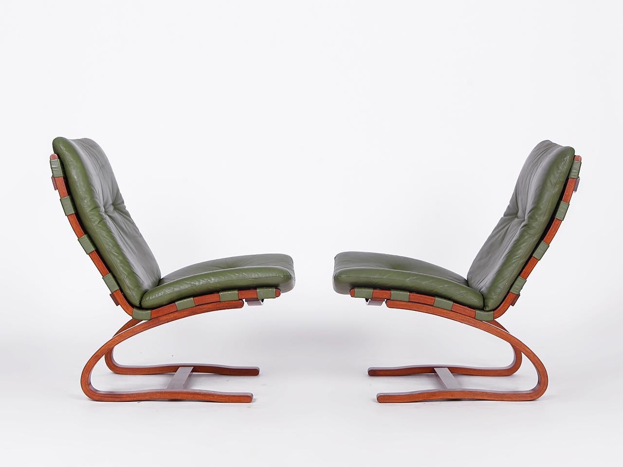 Norwegian Set of 4 chairs by Ingmar Relling for Westnofa 1960s For Sale
