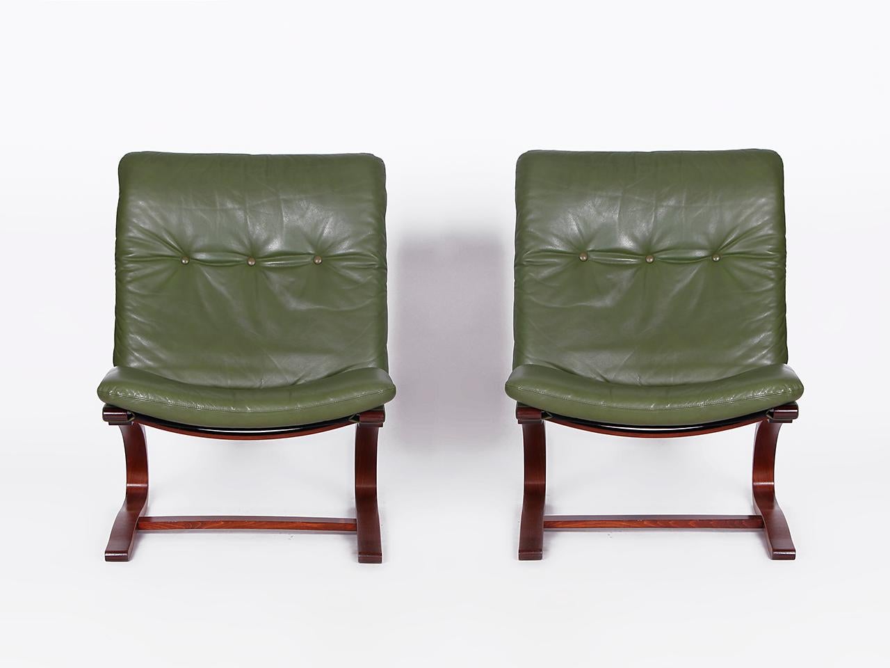 20th Century Set of 4 chairs by Ingmar Relling for Westnofa 1960s For Sale