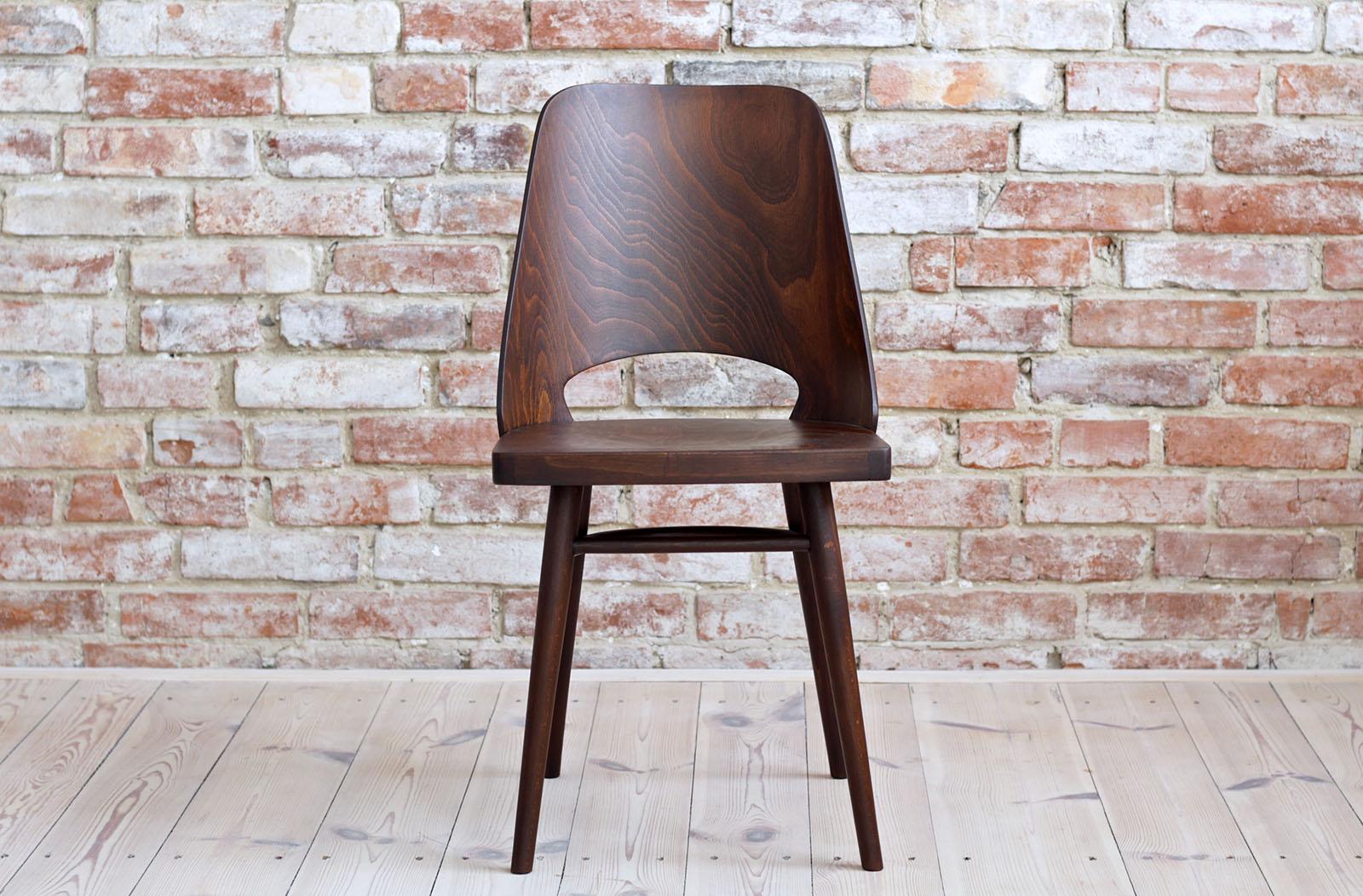Set of 4 Chairs by Oswald Haerdtl, Beech Veneer, Oil Finish 5