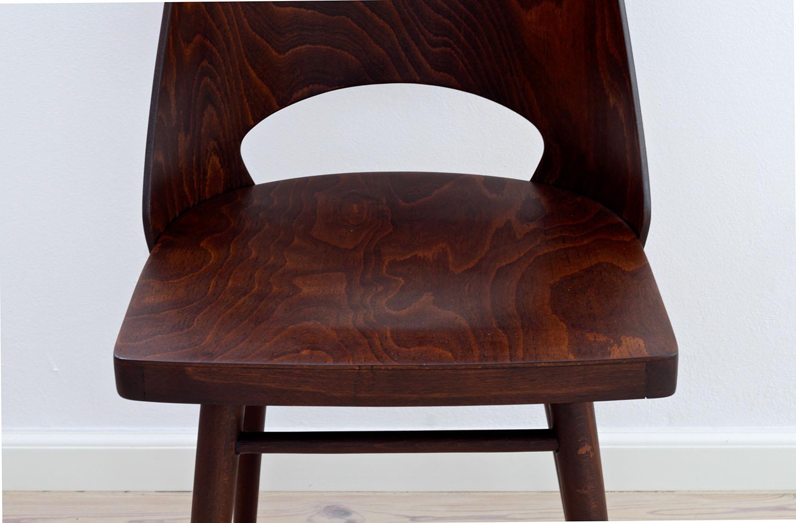 Set of 4 Chairs by Oswald Haerdtl, Beech Veneer, Oil Finish 10