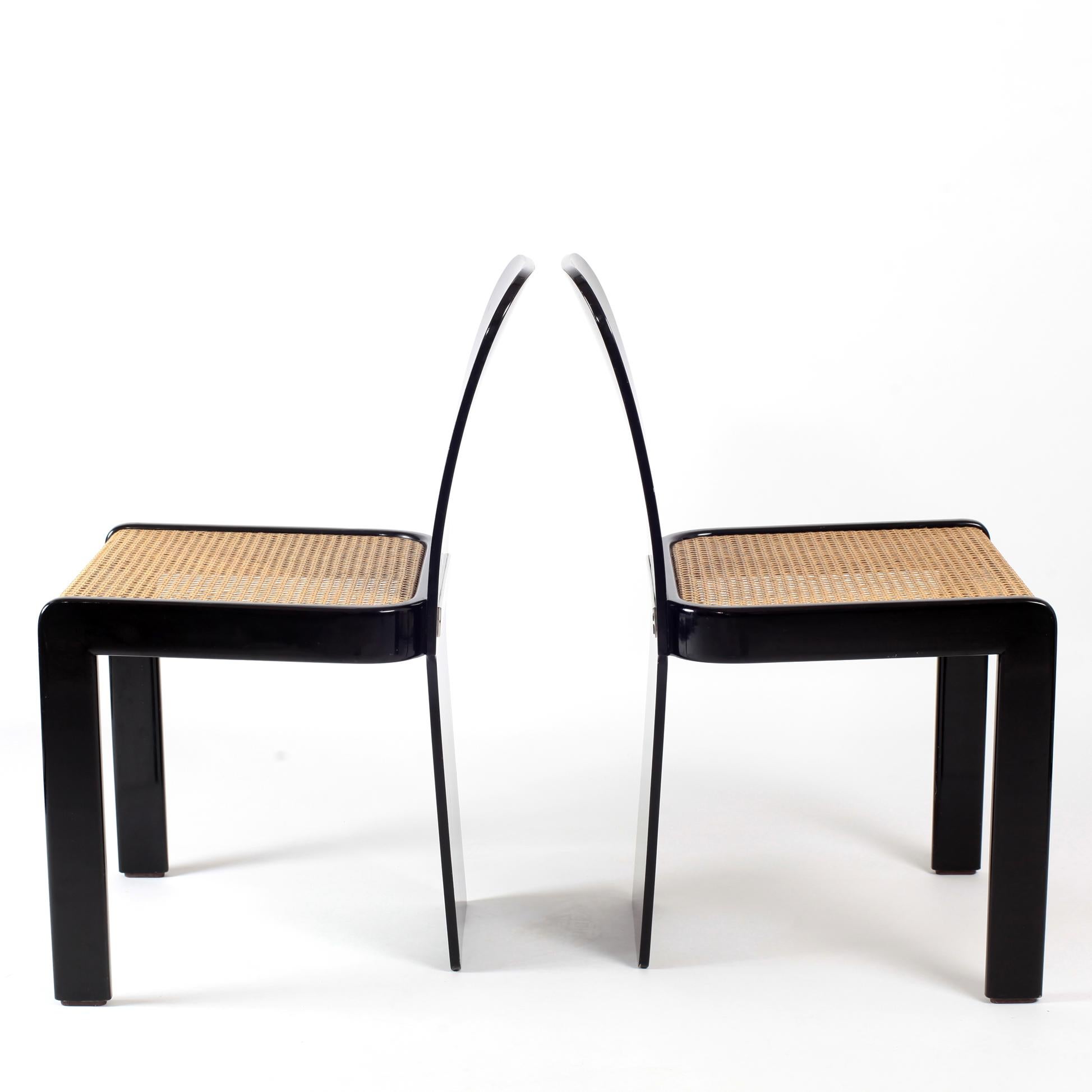 Set of 4 Chairs by Pierluigi Molinari for Pozzi Mid-Century Modern Italian 1970s 6