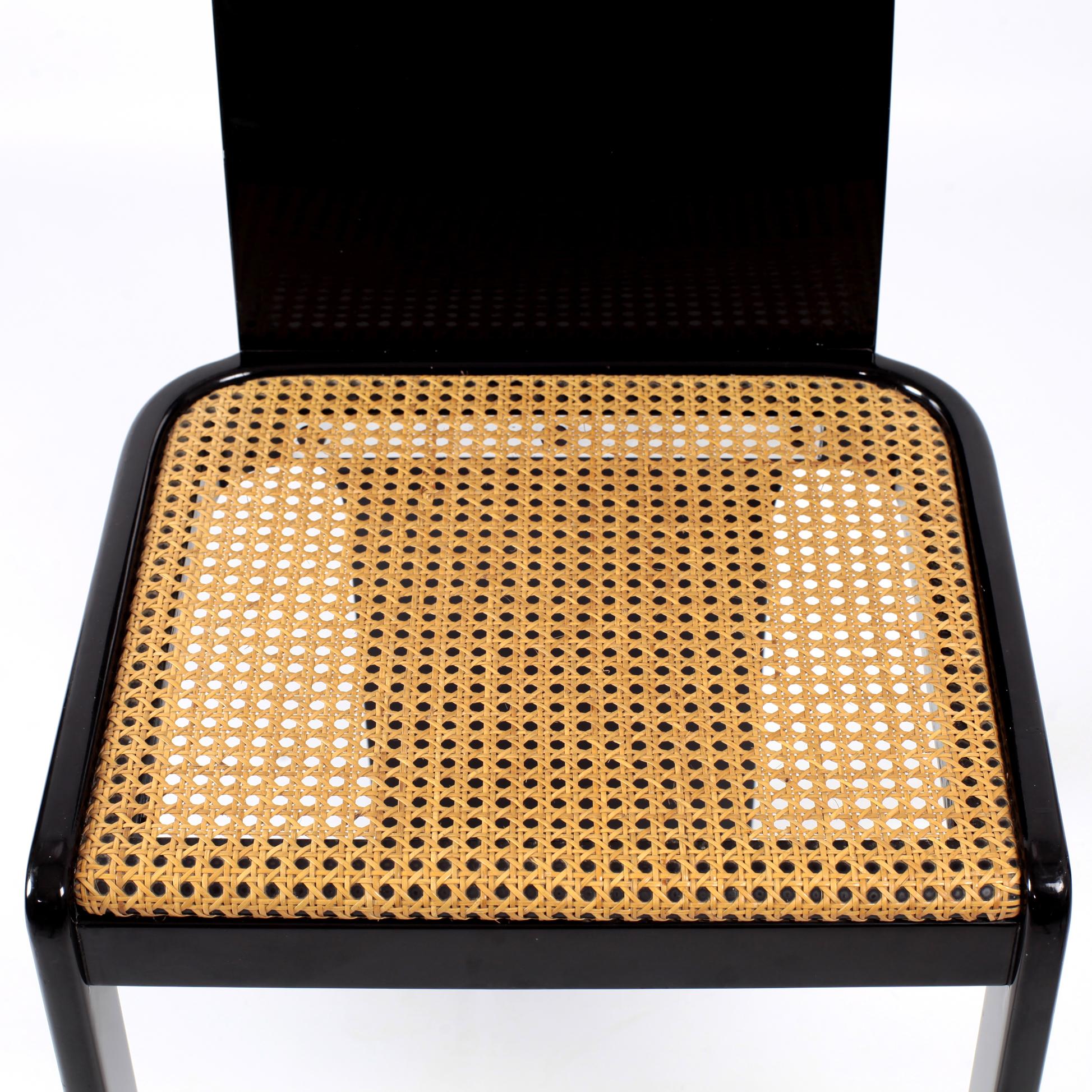 Set of 4 Chairs by Pierluigi Molinari for Pozzi Mid-Century Modern Italian 1970s 8
