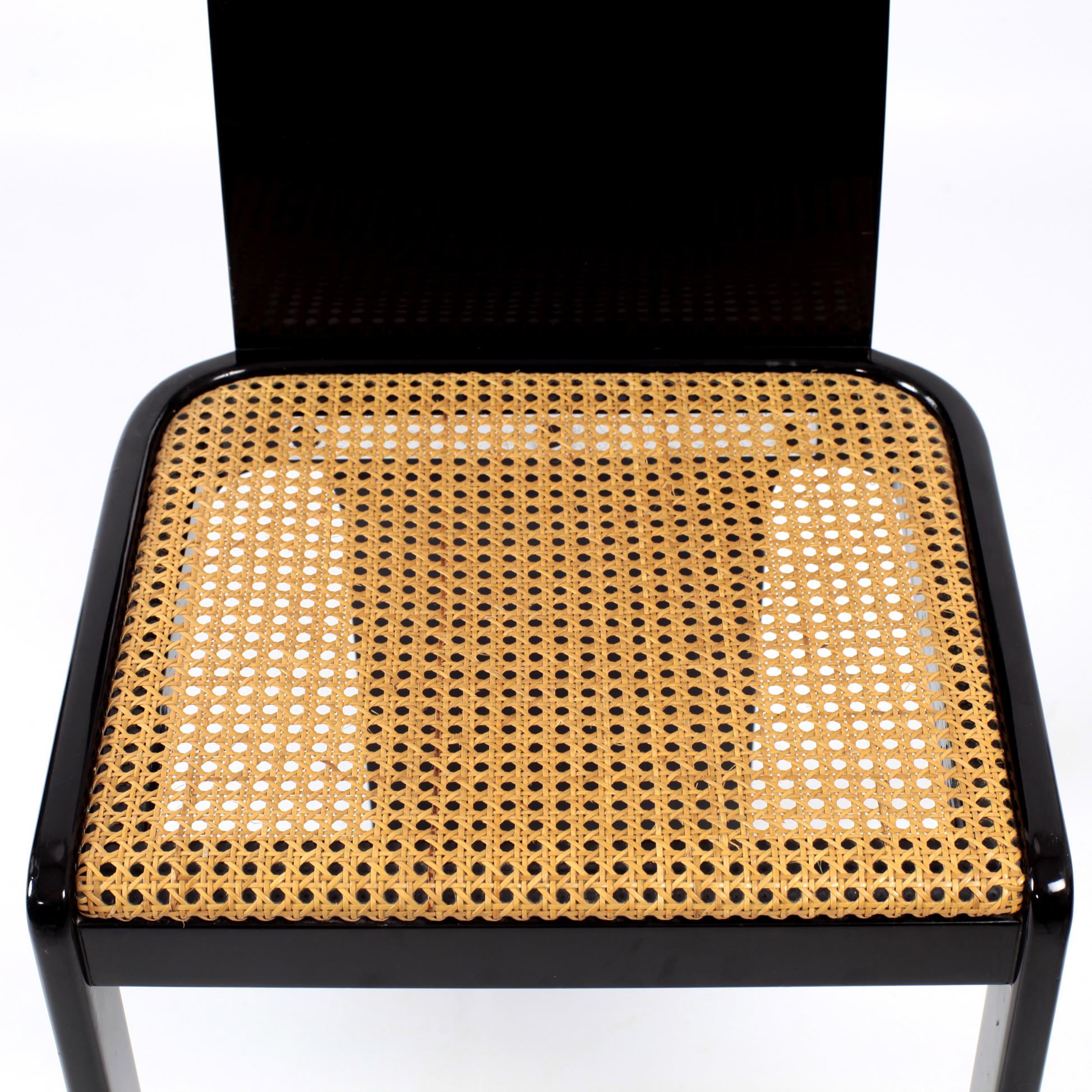 Set of 4 Chairs by Pierluigi Molinari for Pozzi Mid-Century Modern Italian 1970s 9
