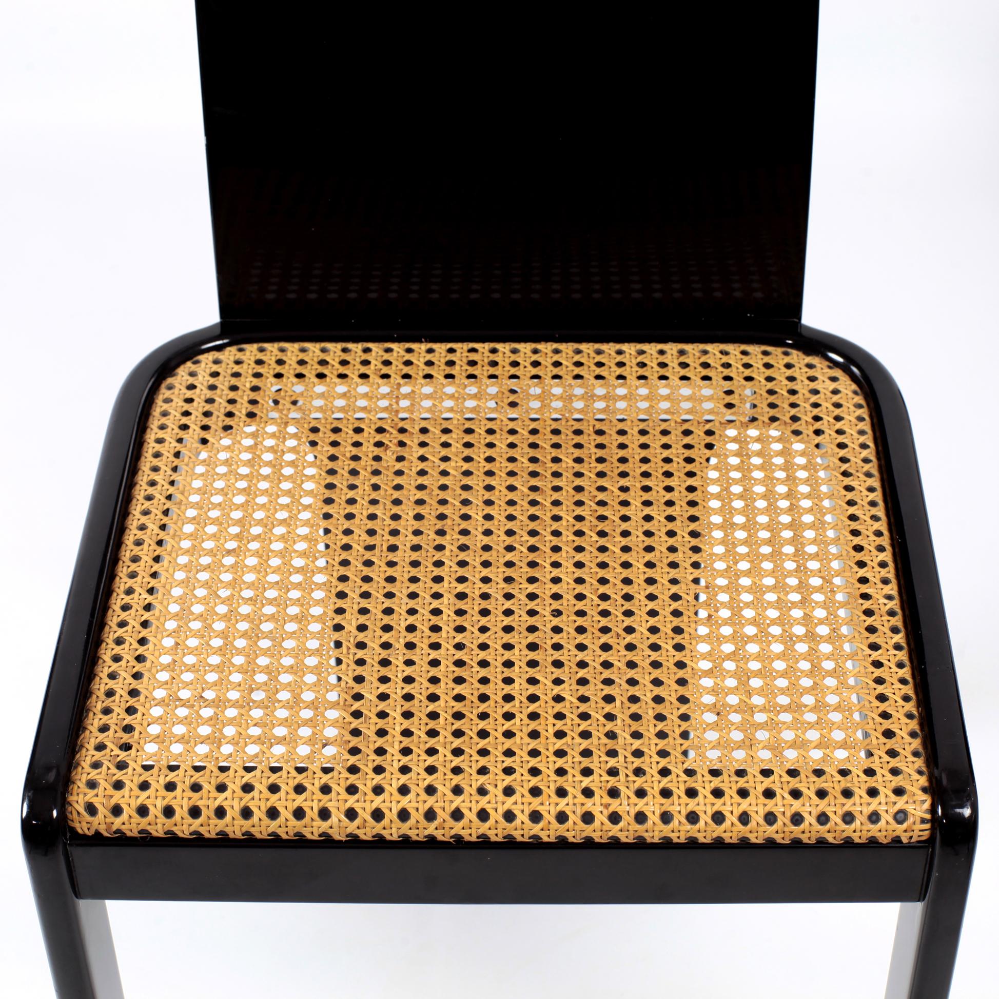 Set of 4 Chairs by Pierluigi Molinari for Pozzi Mid-Century Modern Italian 1970s 10