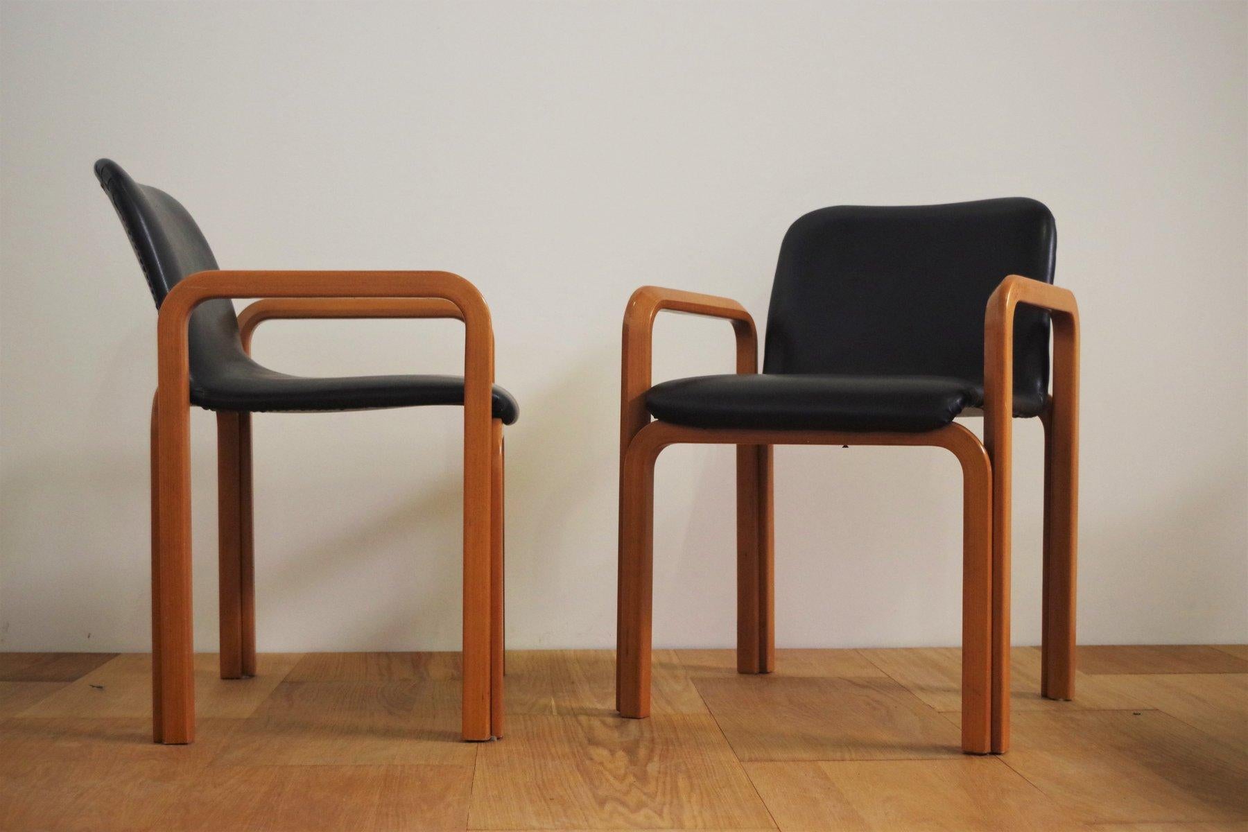 Ensemble de 4 chaises par Pillini Furniture, 1970 en vente 3