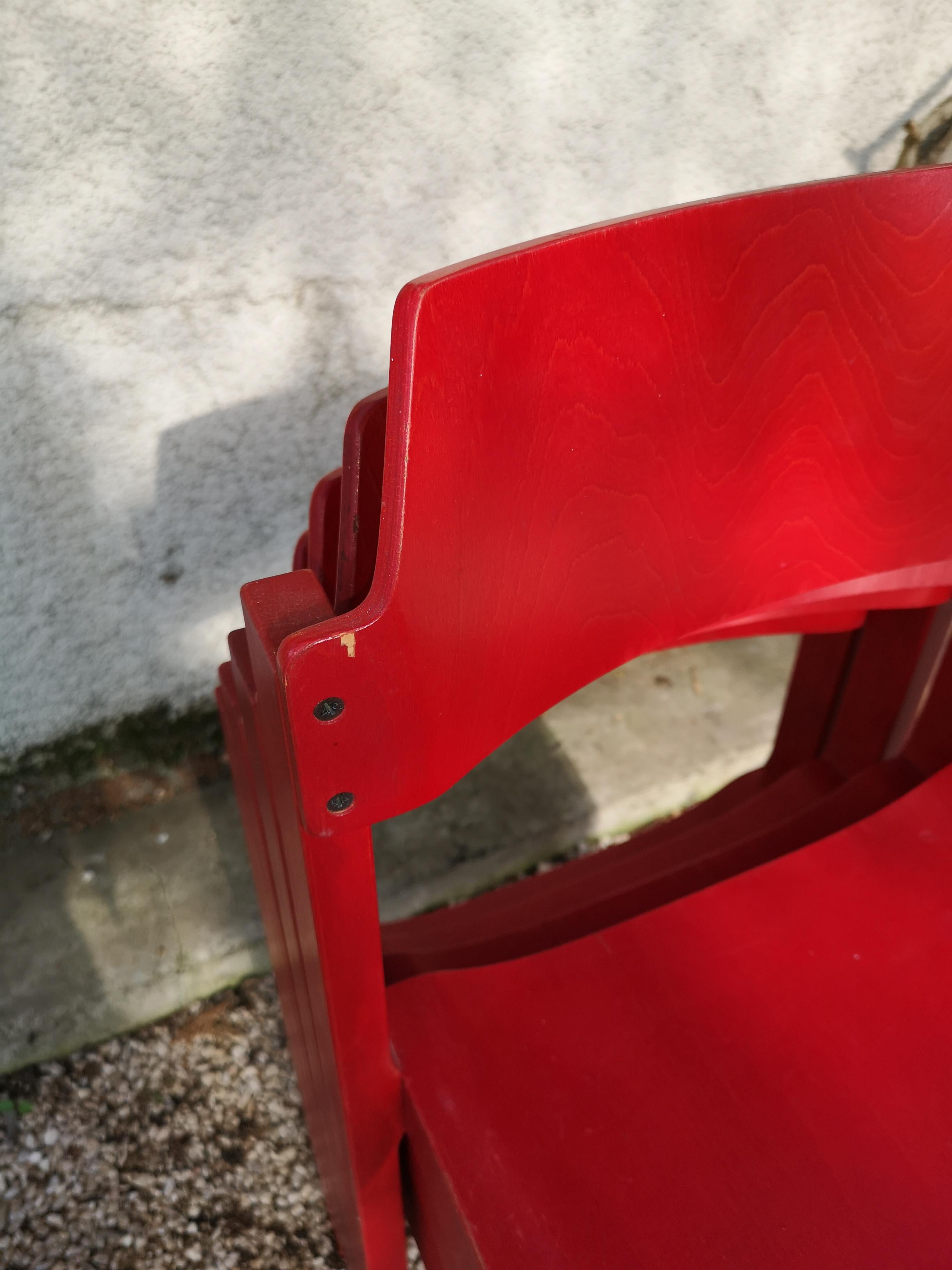 set of 4 chairs by Rainer Schell For Sale 3