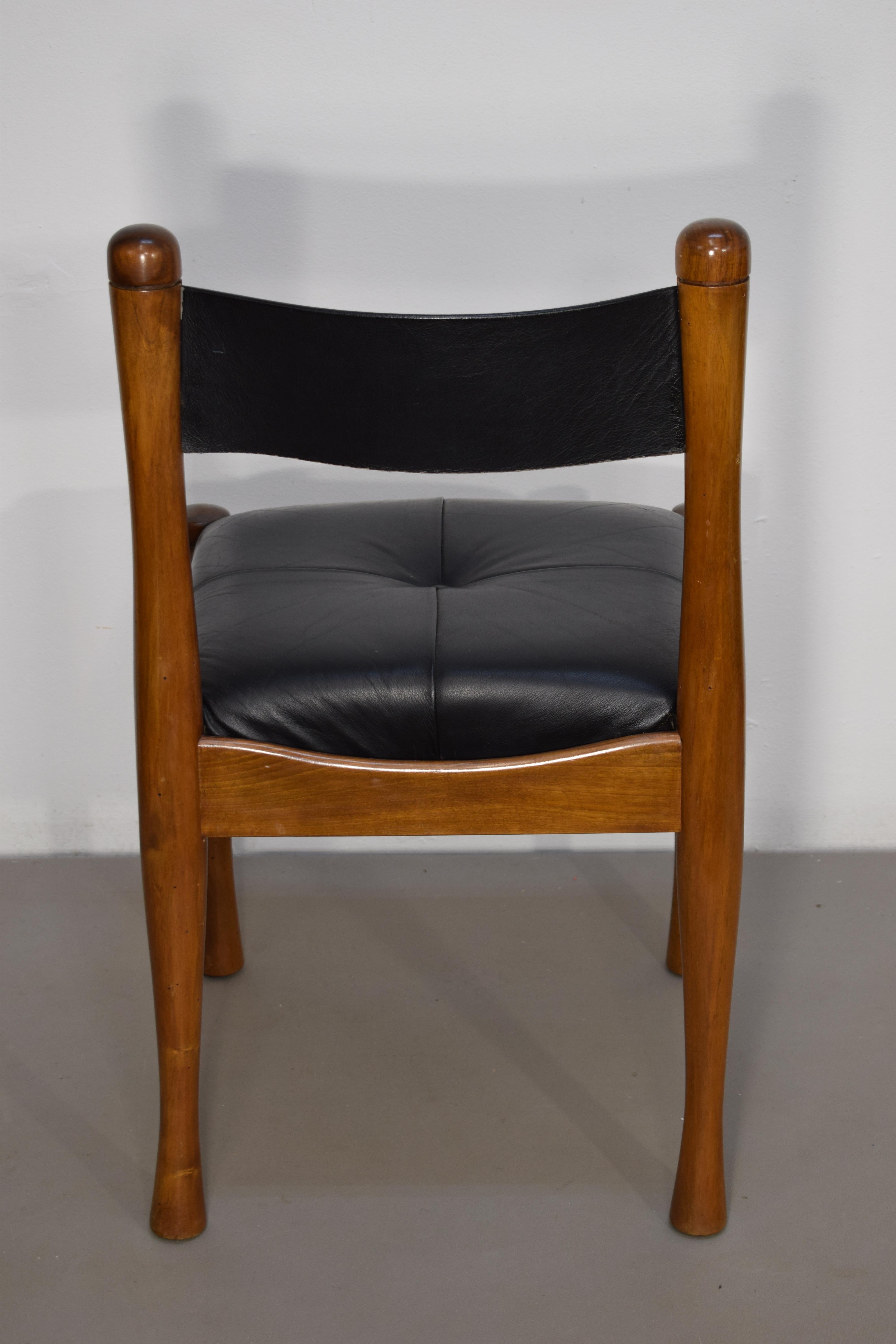 Set of 4 Chairs by Silvio Coppola for Bernini, 1960s In Good Condition In Palermo, PA