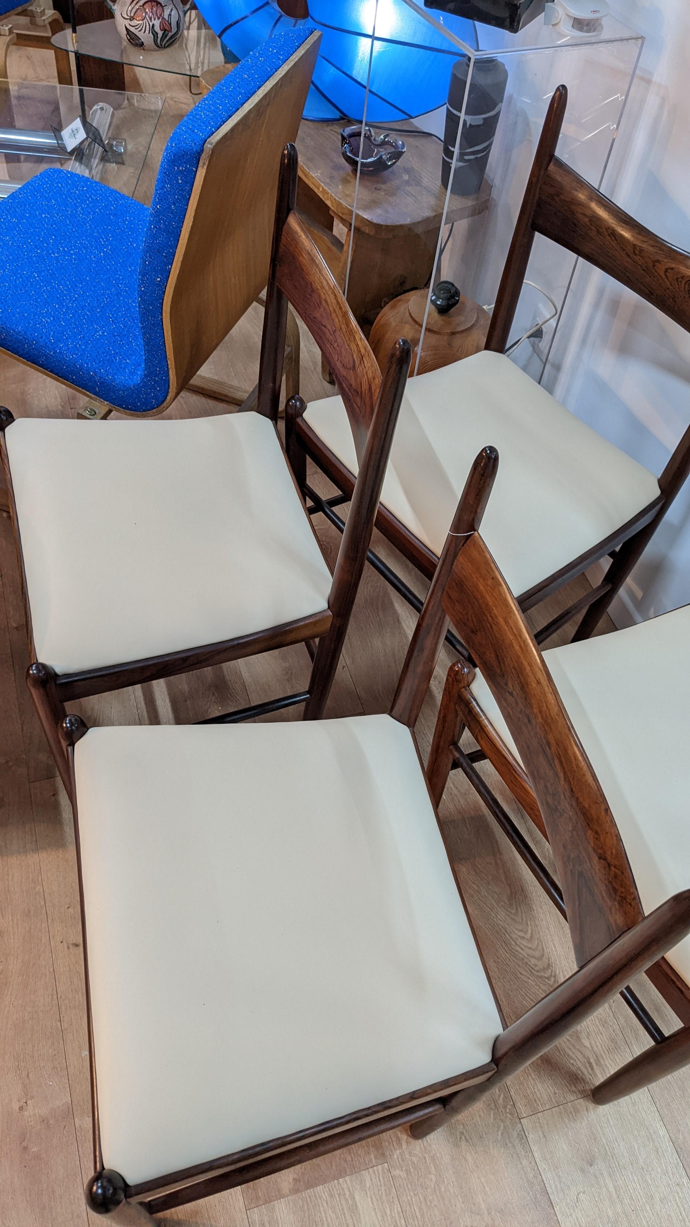 Danish Set of 4 Chairs by Vestervig Eriksen for Tromborg Mobelfabrik, Circa 1960 For Sale