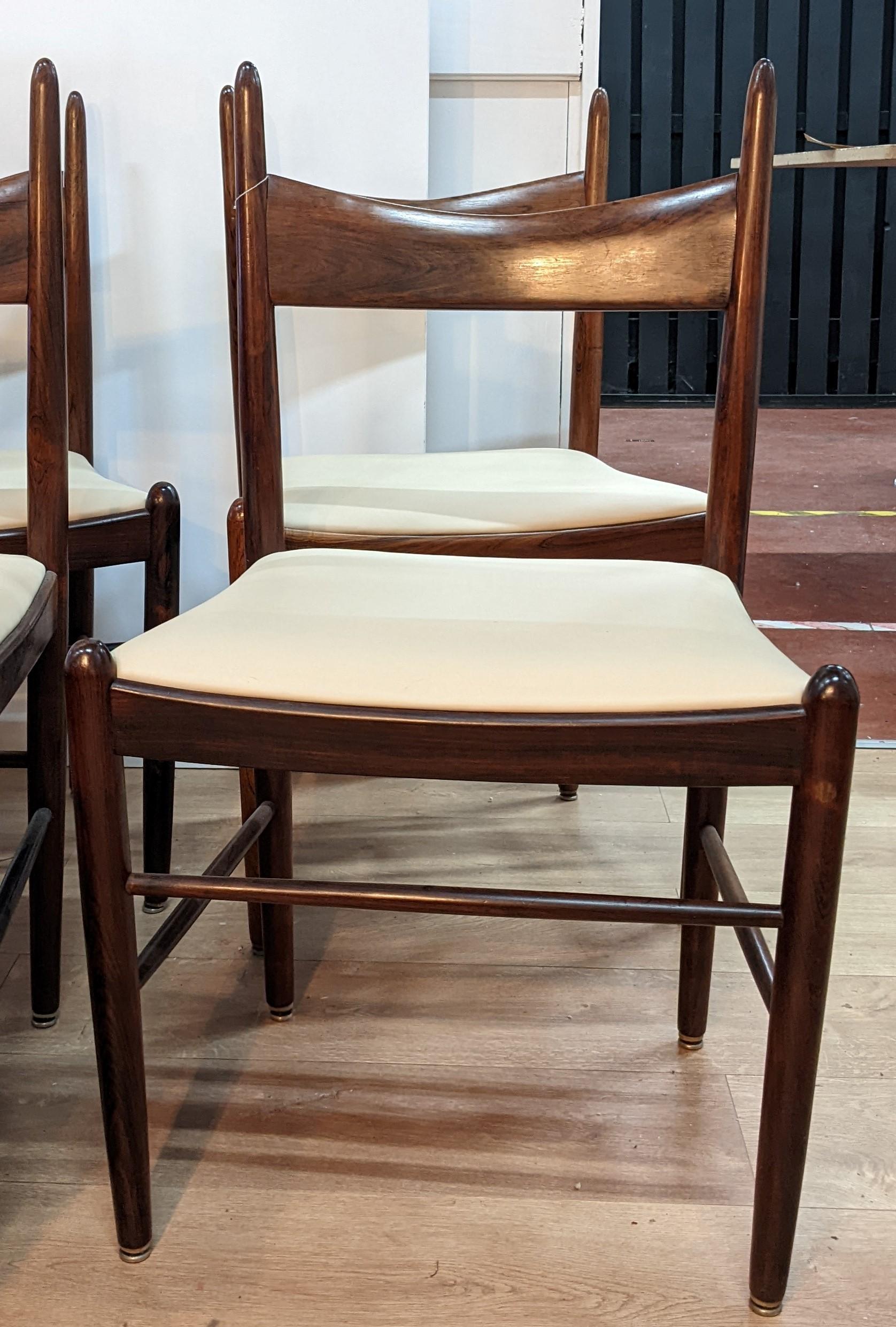 Mid-20th Century Set of 4 Chairs by Vestervig Eriksen for Tromborg Mobelfabrik, Circa 1960 For Sale