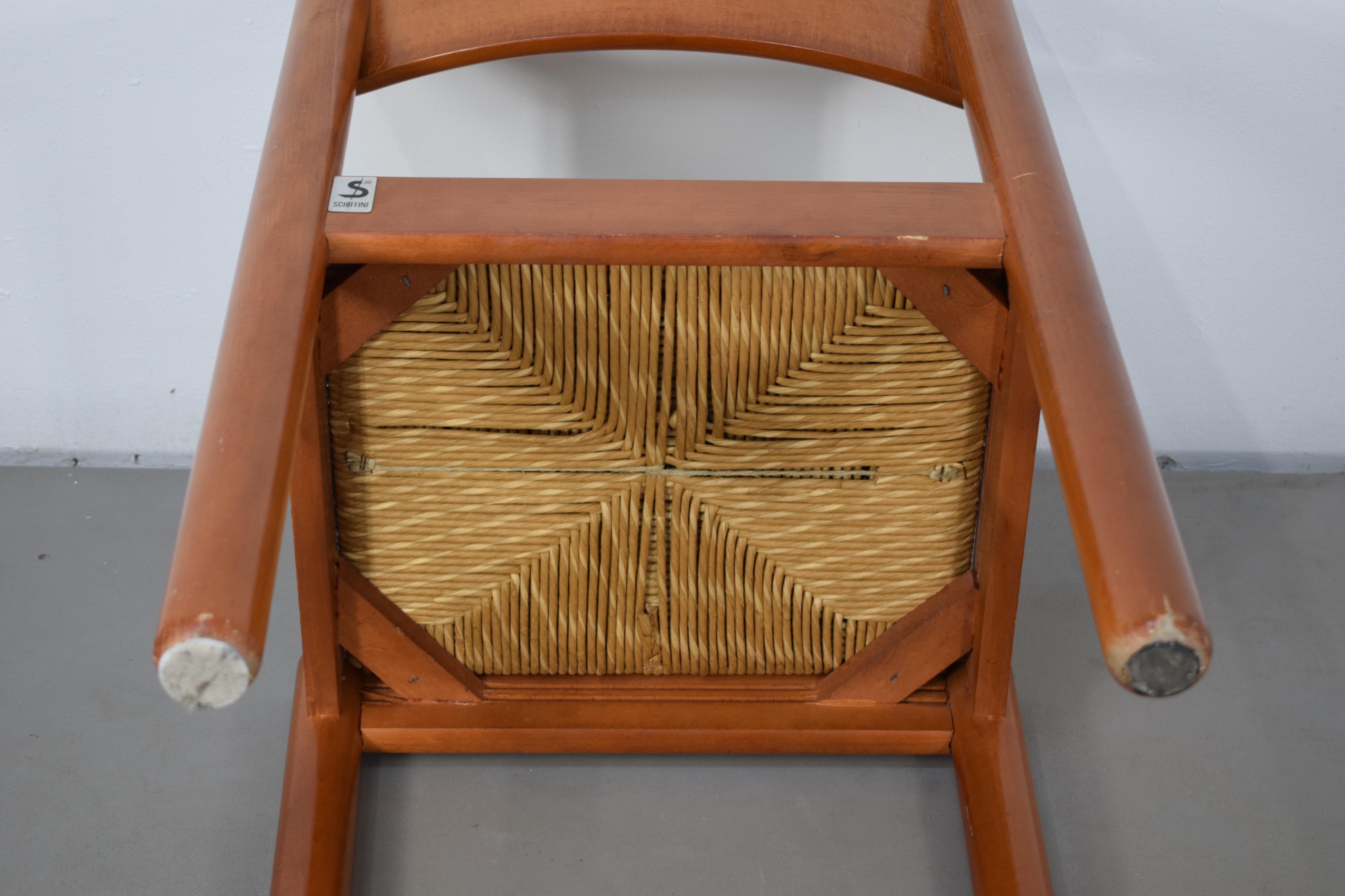 Ensemble de 4 chaises de Vico Magistretti pour Schiffini, années 1960  en vente 3
