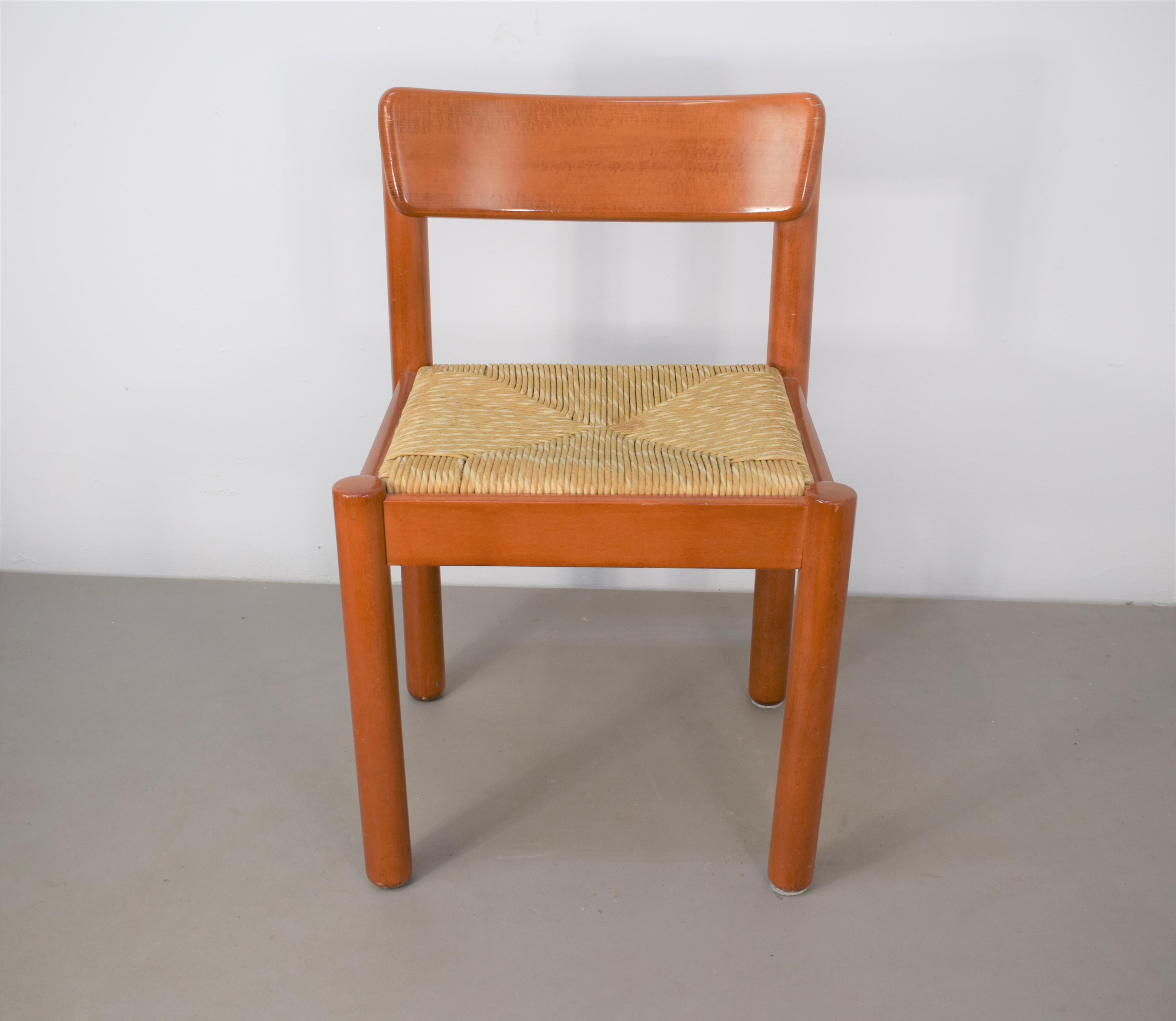 Ensemble de 4 chaises de Vico Magistretti pour Schiffini, années 1960  en vente 1