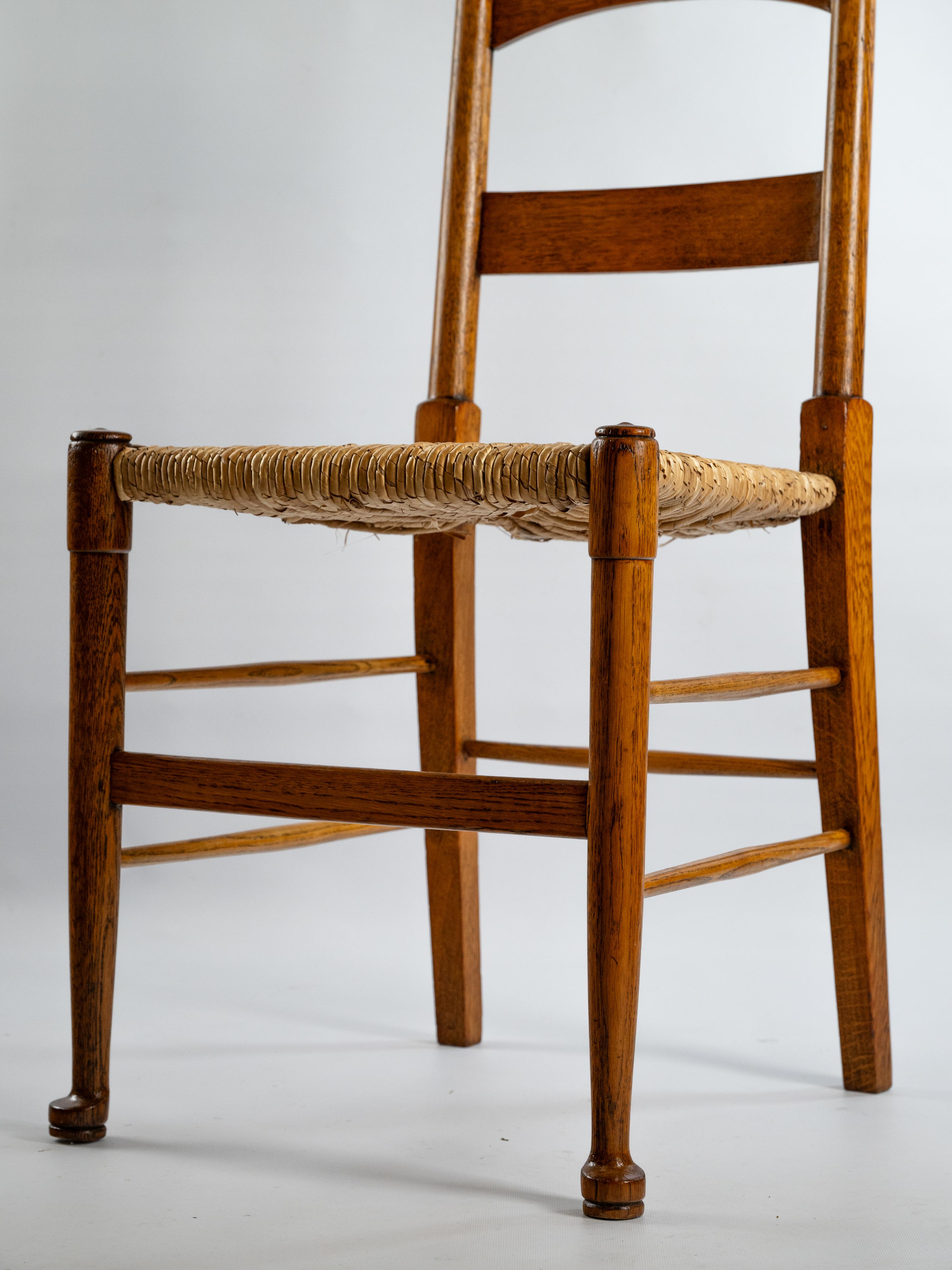 Set di 4 sedie di William Birch per Art and Craft in vendita 4