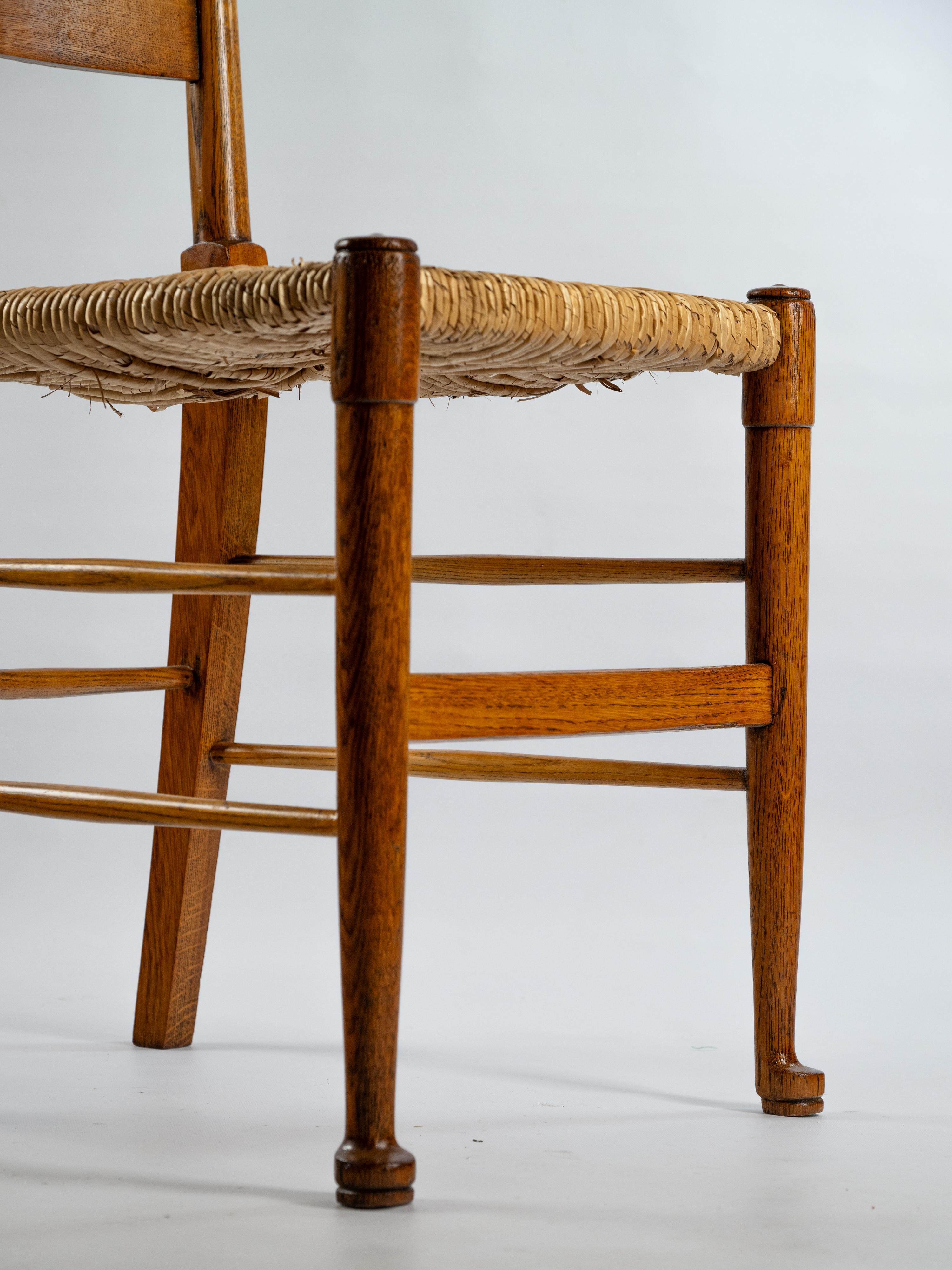 Set di 4 sedie di William Birch per Art and Craft in vendita 6