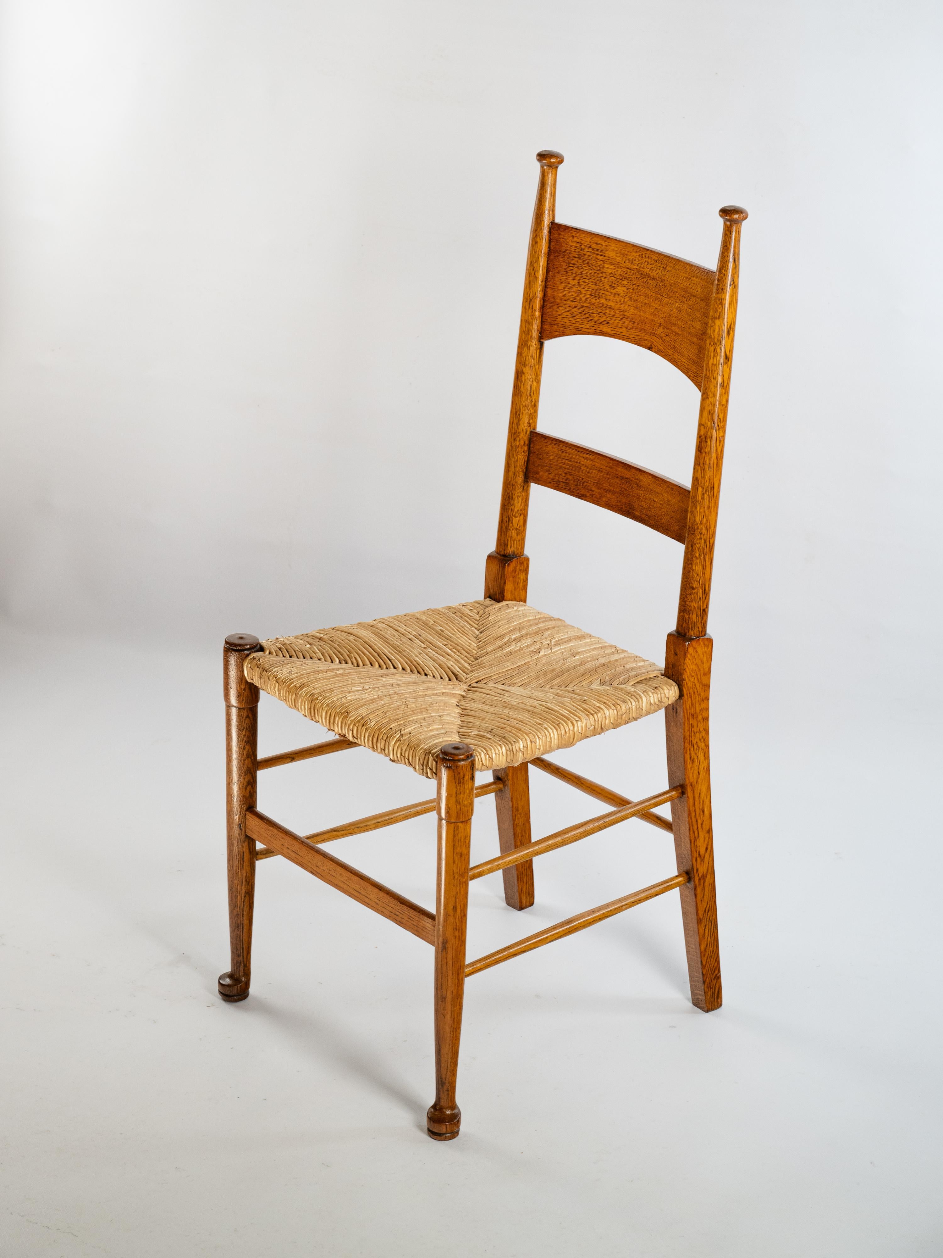 Inglese Set di 4 sedie di William Birch per Art and Craft in vendita
