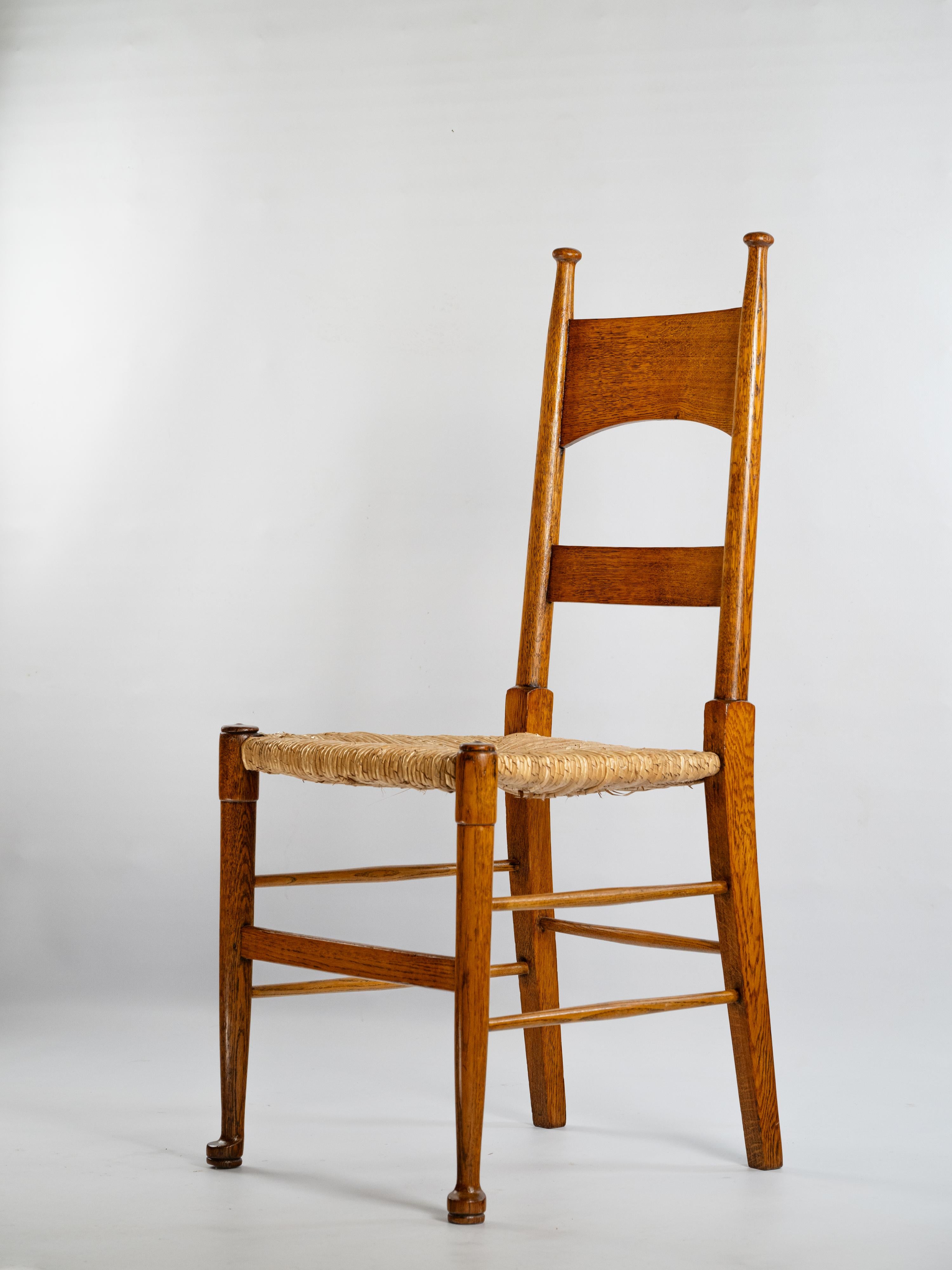 Set di 4 sedie di William Birch per Art and Craft In condizioni buone in vendita a NICE, FR