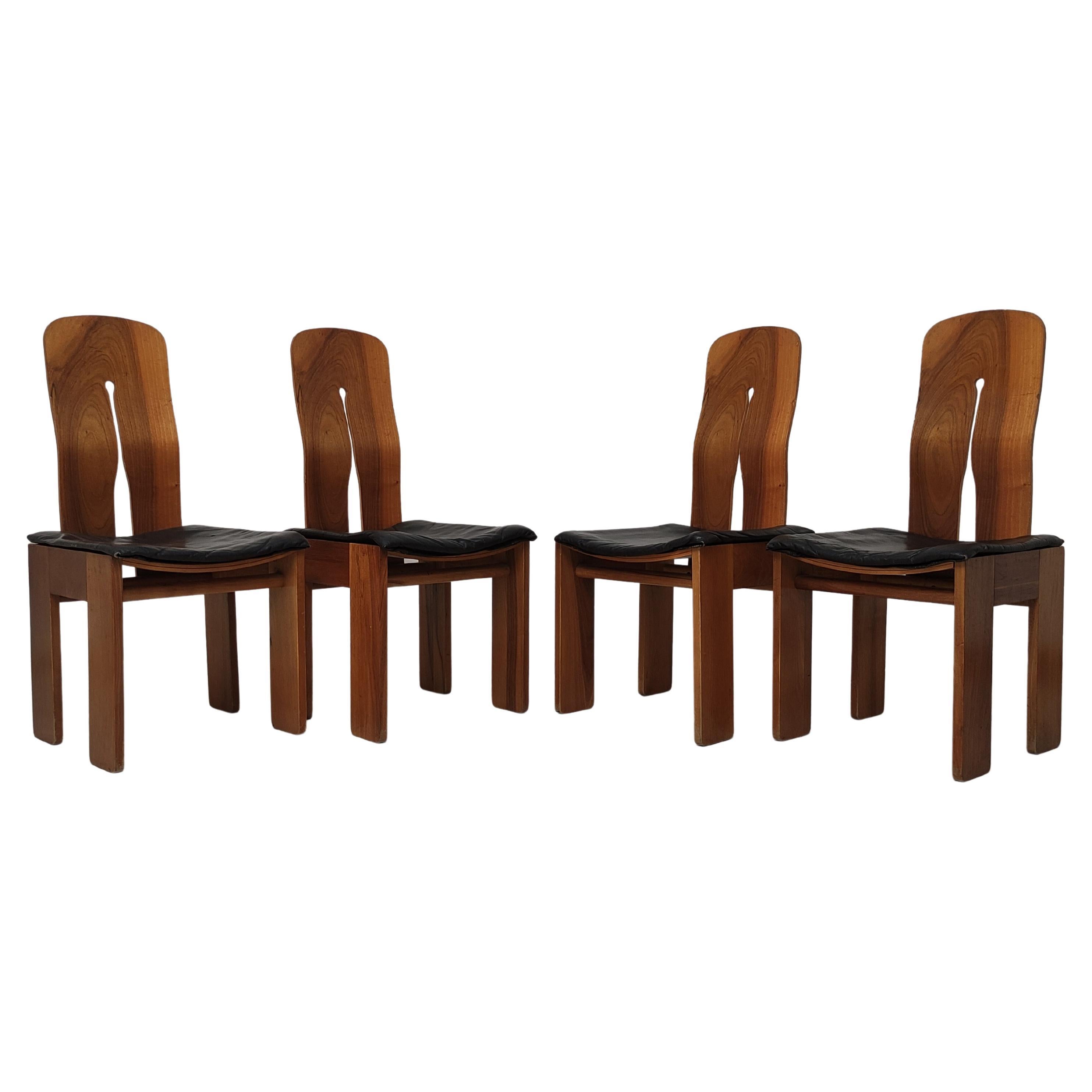Set of 4 chairs Carlo Scarpa, Bernini mod. 1934-765