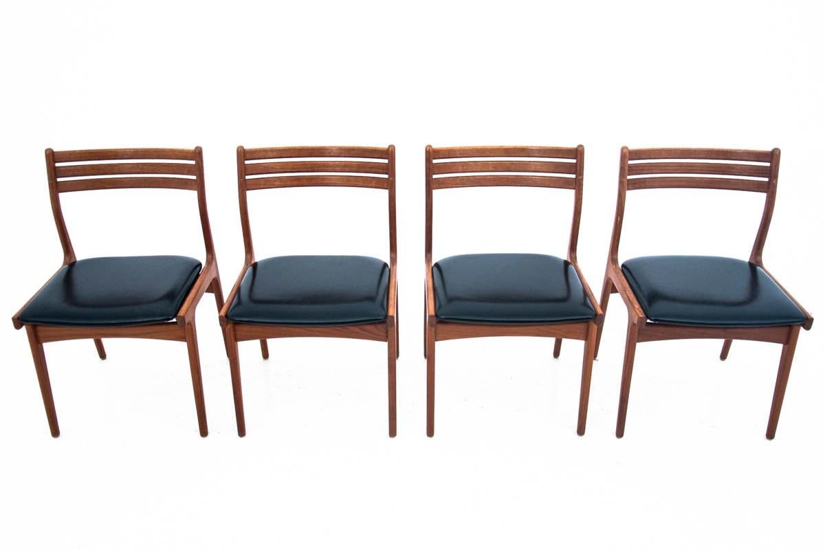 Set of 4 Chairs, Danish Design, 1960s In Good Condition In Chorzów, PL