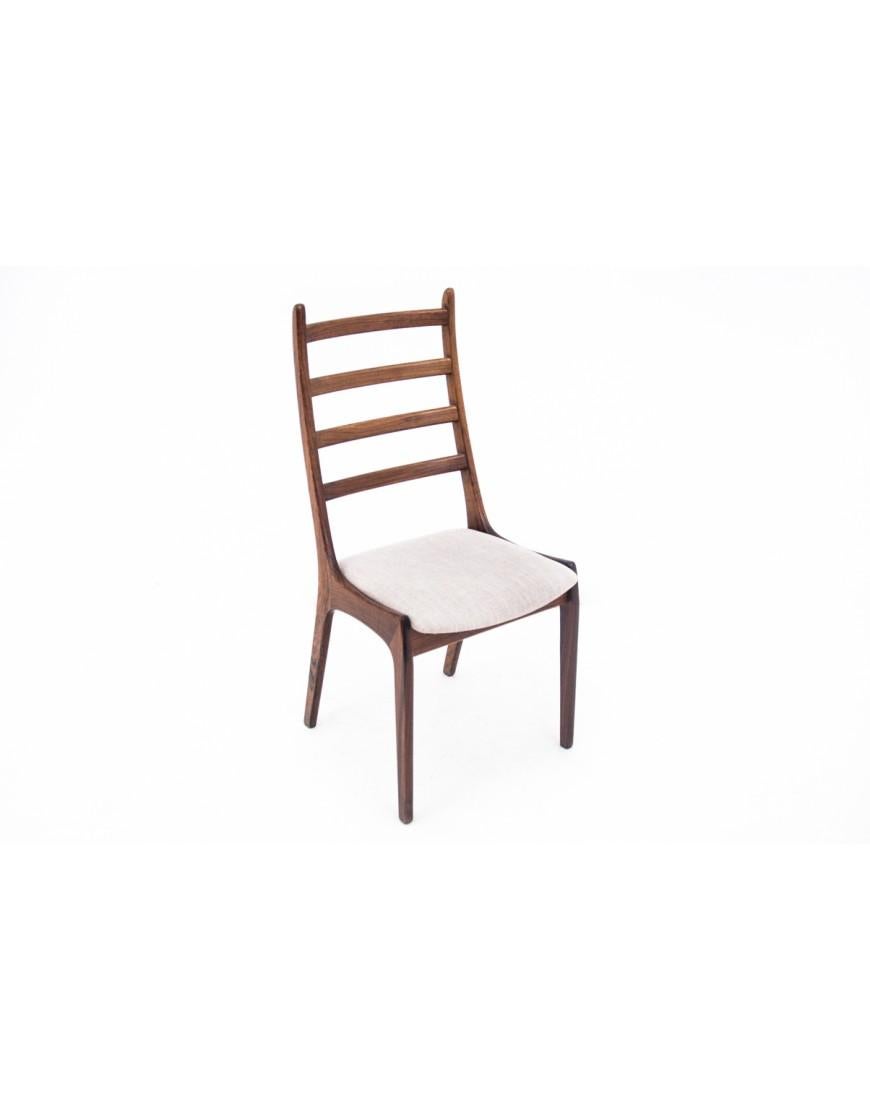 Bois de rose Set of 4 chairs, Danish design, 1960s. en vente