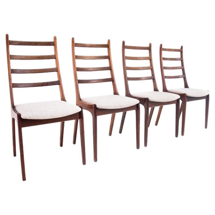 Set of 4 chairs, Danish design, 1960s.