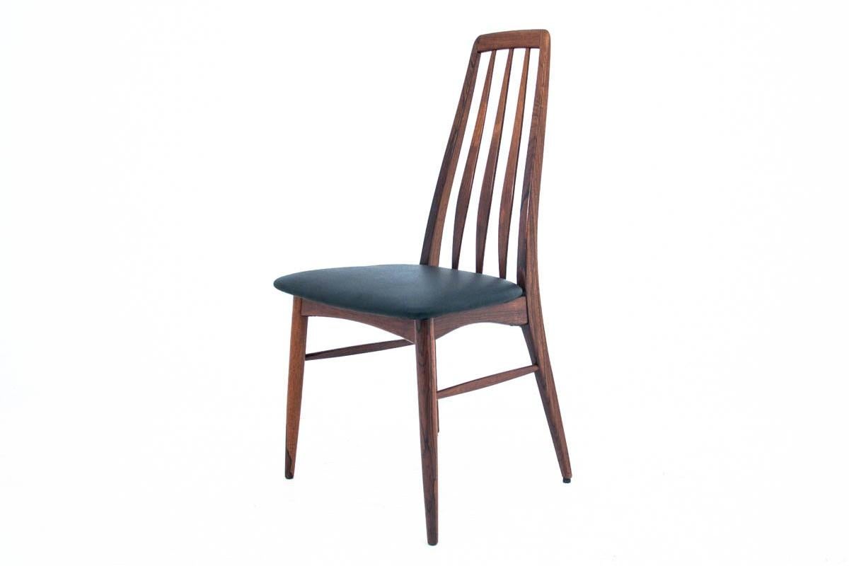 Leather Set of 4 Chairs, Danish Design, Niels Koefoed, 1960s