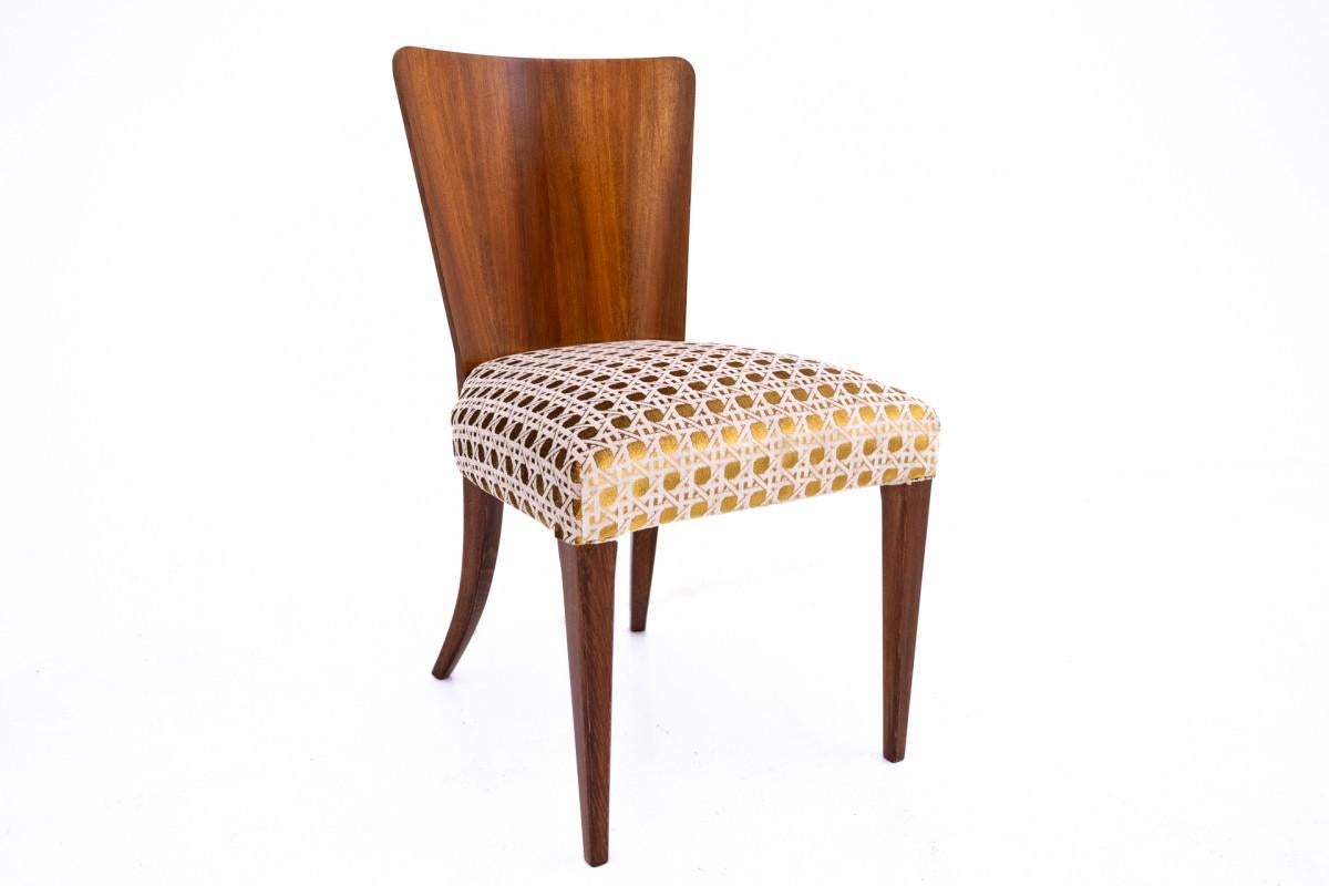Milieu du XXe siècle Ensemble de 4 chaises conçues par Halabala, années 1930 en vente