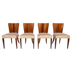 Vintage Set of 4 chairs designed by Halabala, 1930s