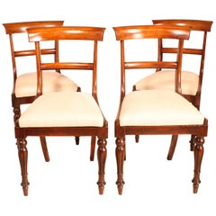Antique Set of 4 Chairs Early 19th Century in Mahogany
