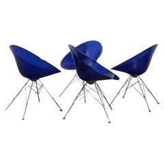 Set of 4 chairs Eros by Philippe Starck for Kartell 1990s