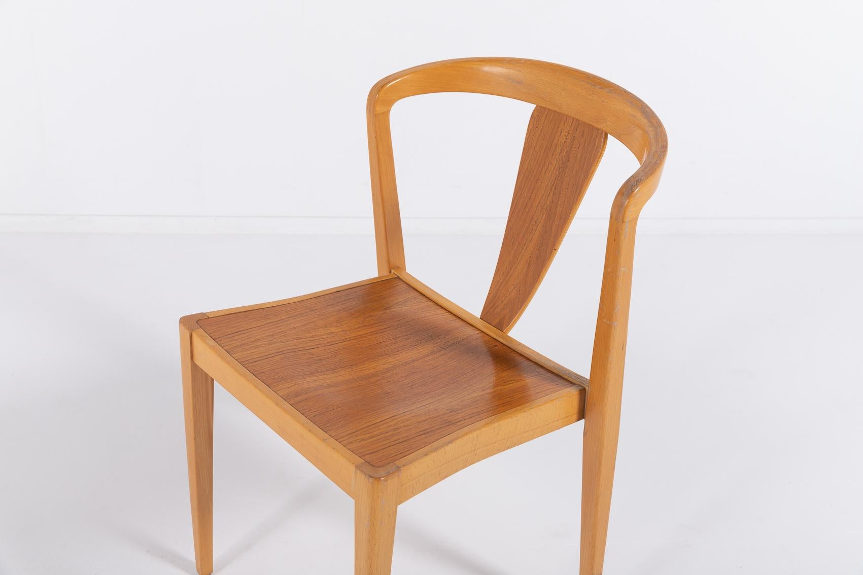 Set of 4 chairs from 1960’s by Axel Larsson for Bodafors For Sale 4